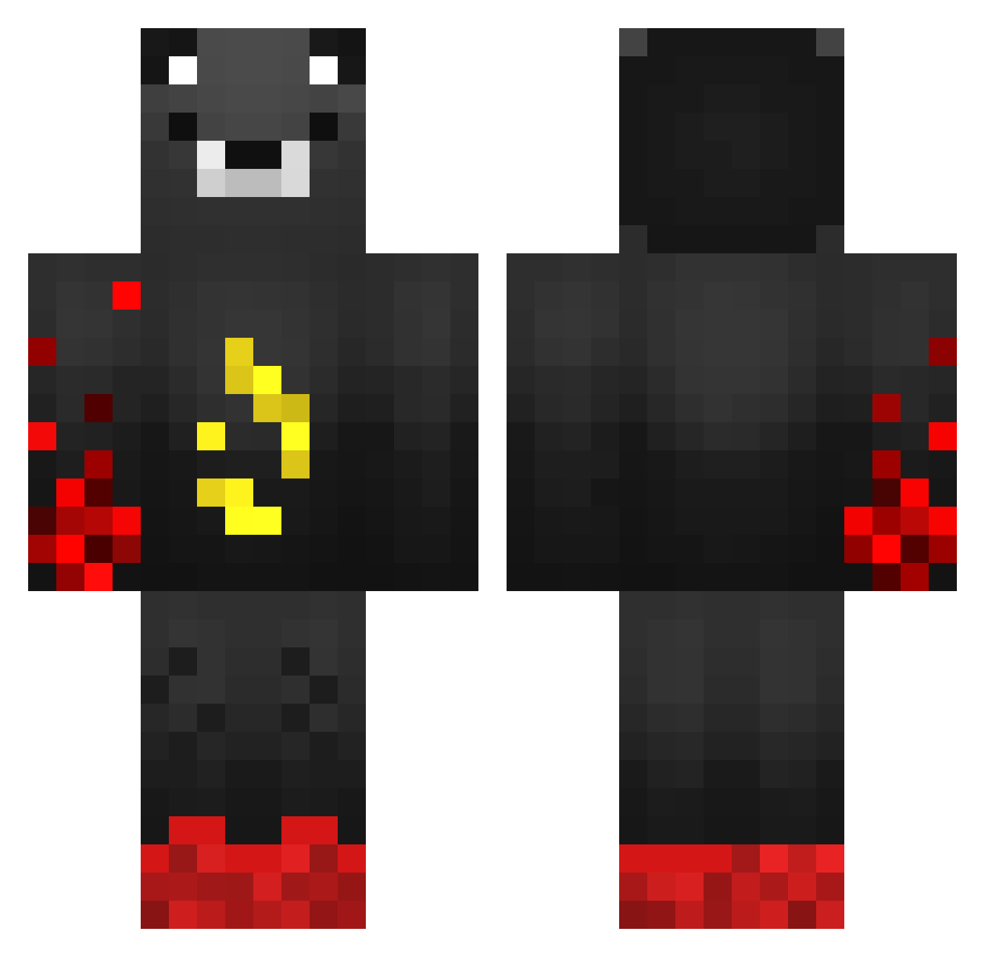 Sir_Ske Minecraft skin, front and back view