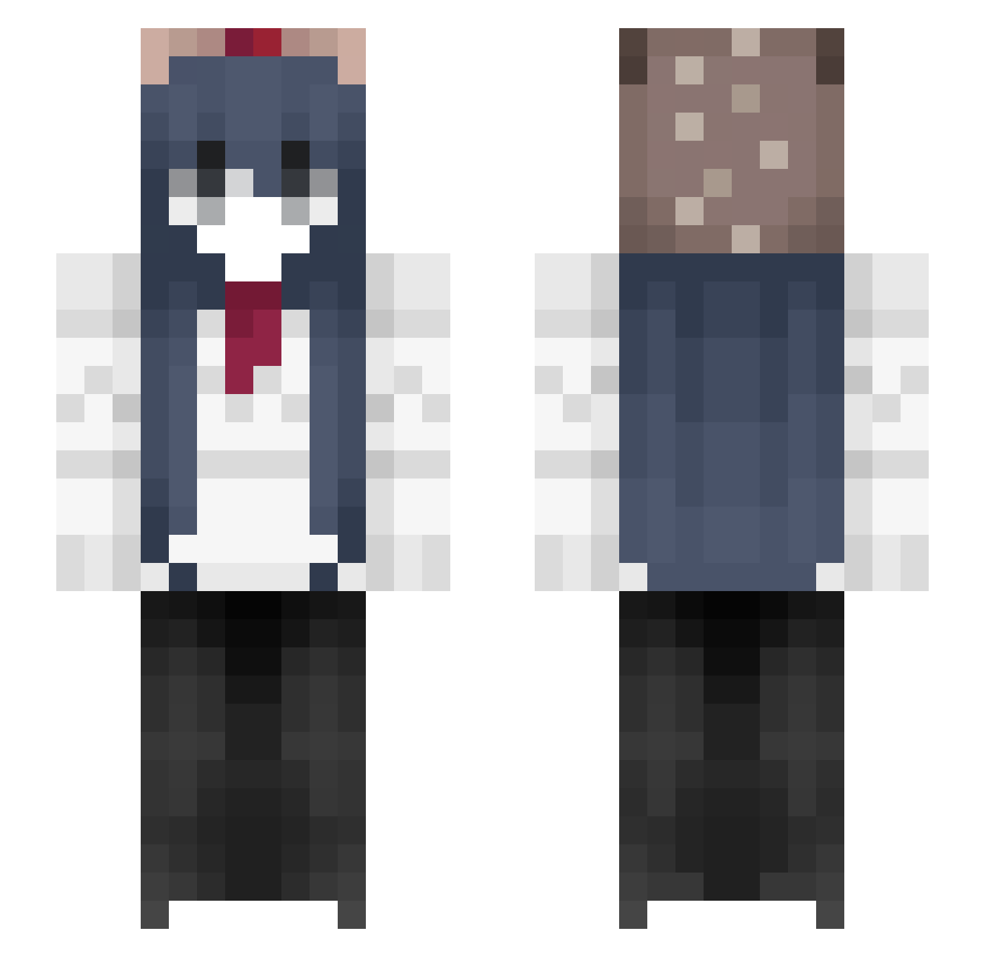 m_shrmm Minecraft skin, front and back view