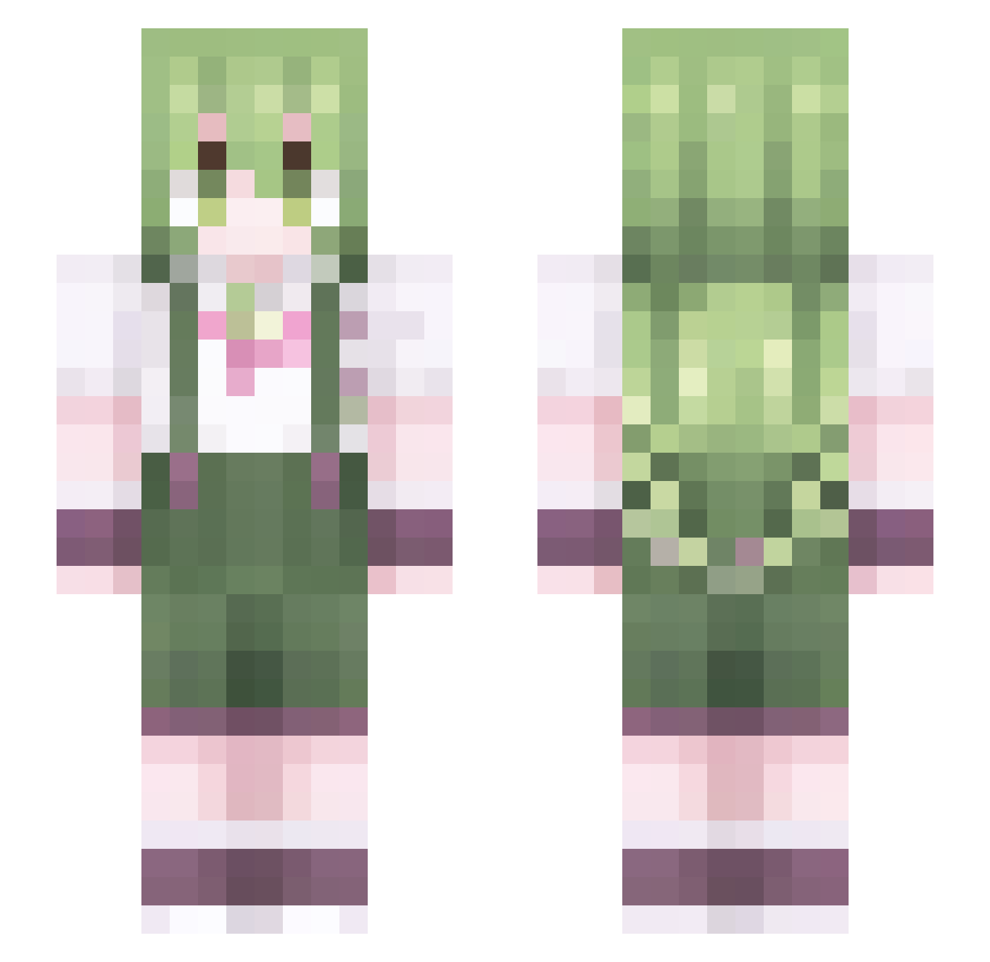 Wind_y_ Minecraft skin, front and back view