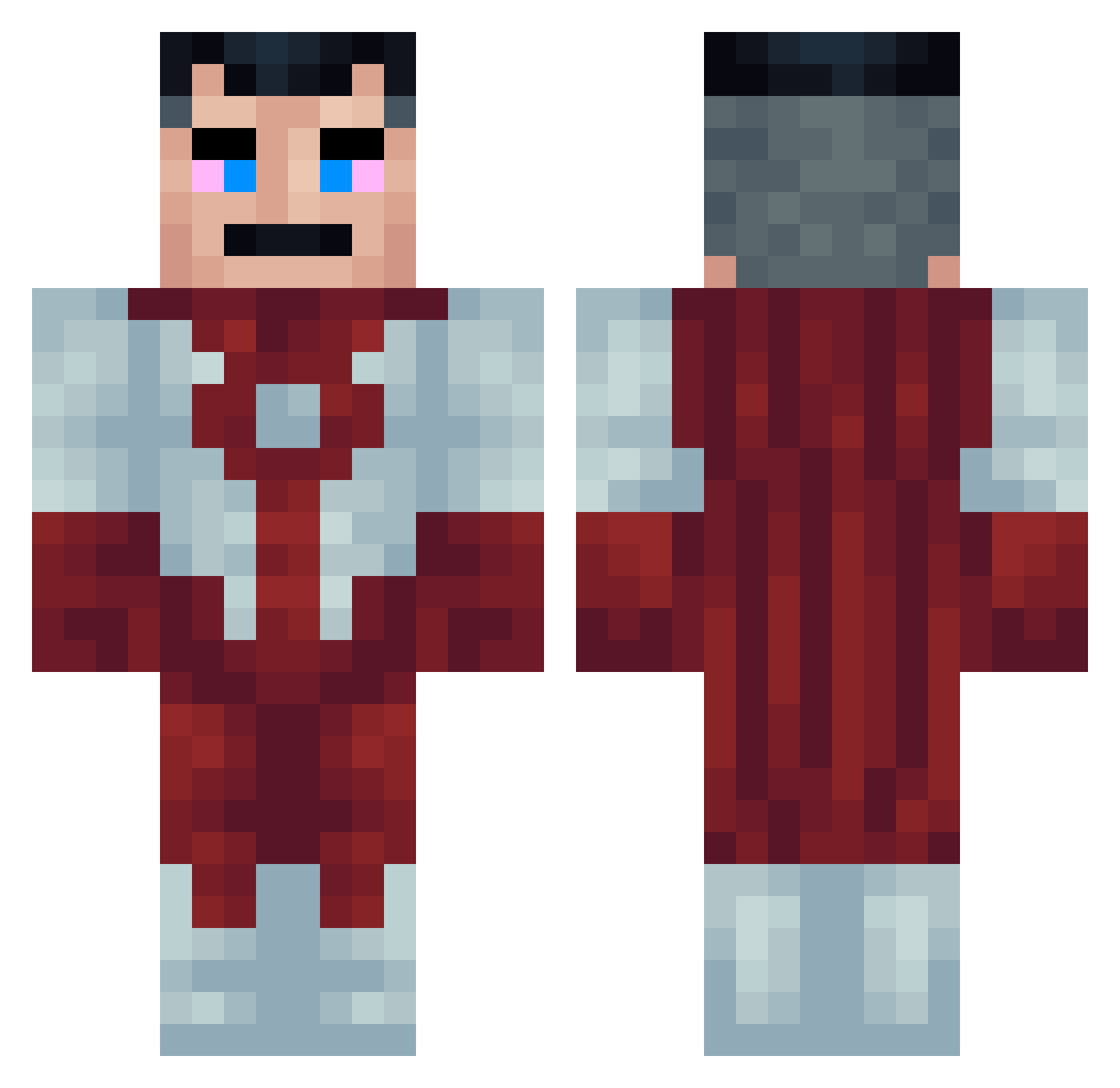 inkkkkkkk Minecraft skin, front and back view