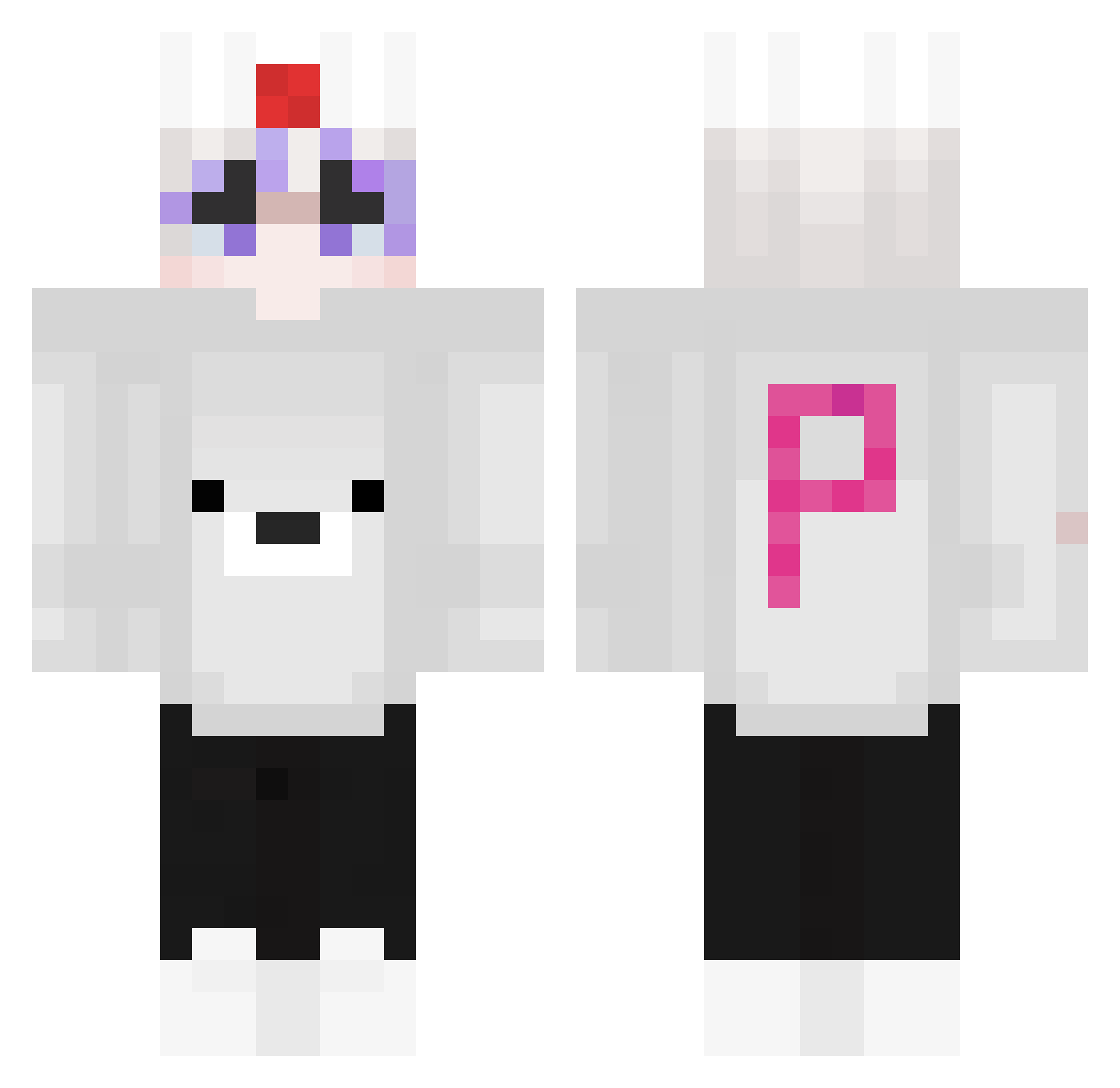 Nyx_Rex_ Minecraft skin, front and back view