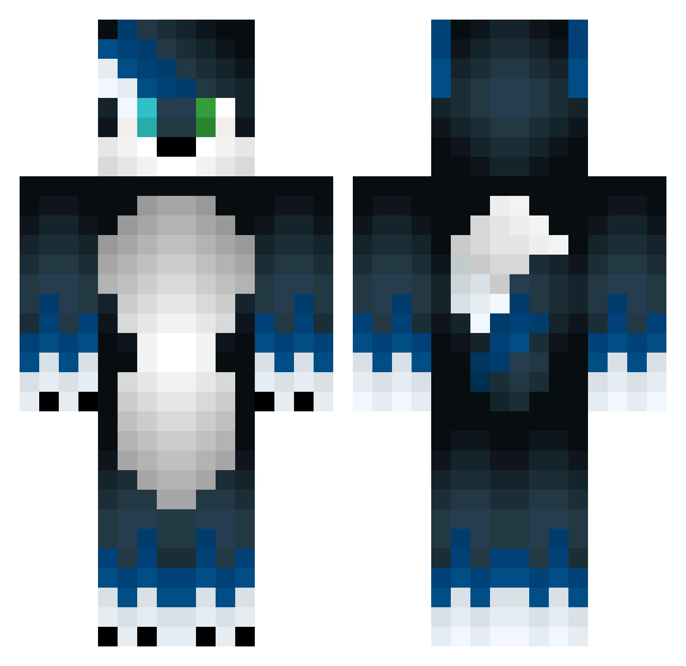 LorenzoFF Minecraft skin, front and back view