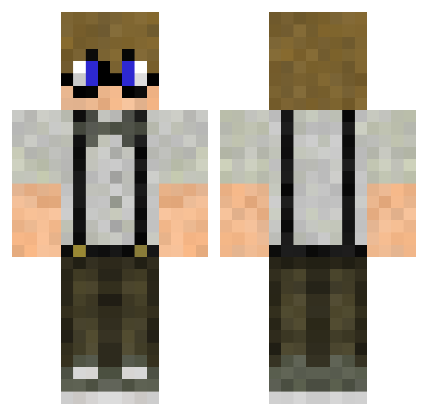 1nono13 Minecraft skin, front and back view