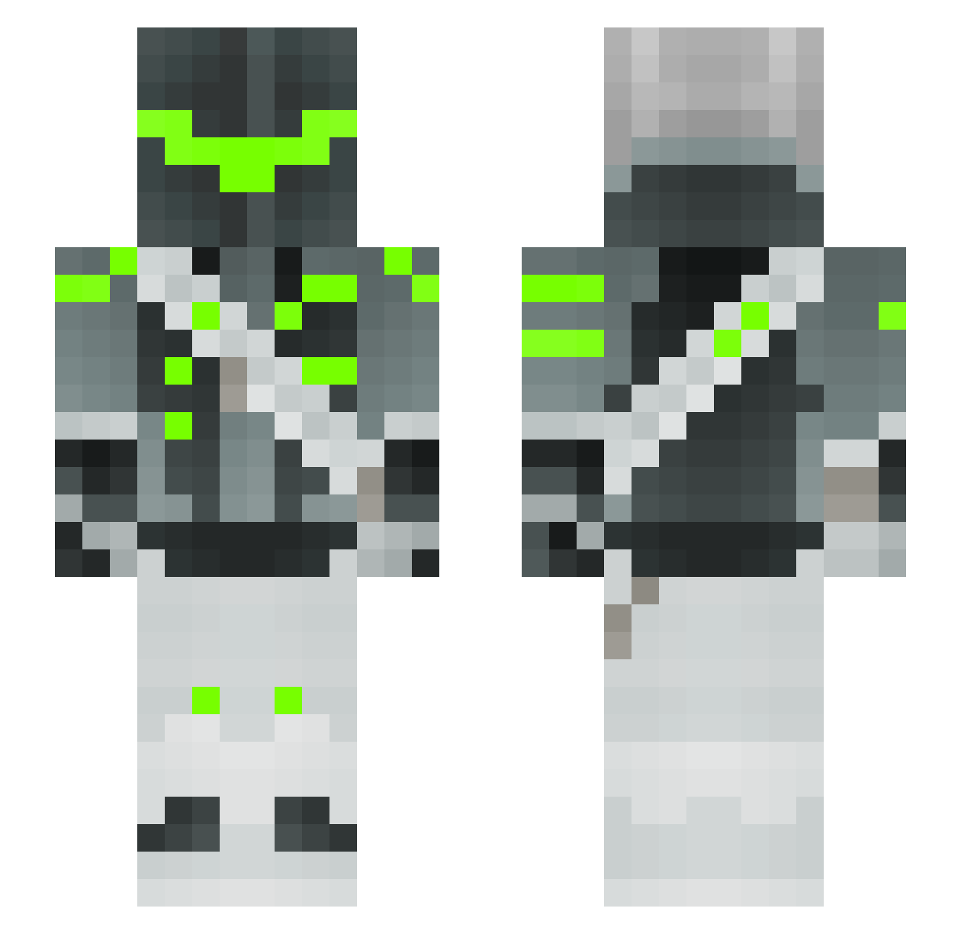 Marr_Ek Minecraft skin, front and back view