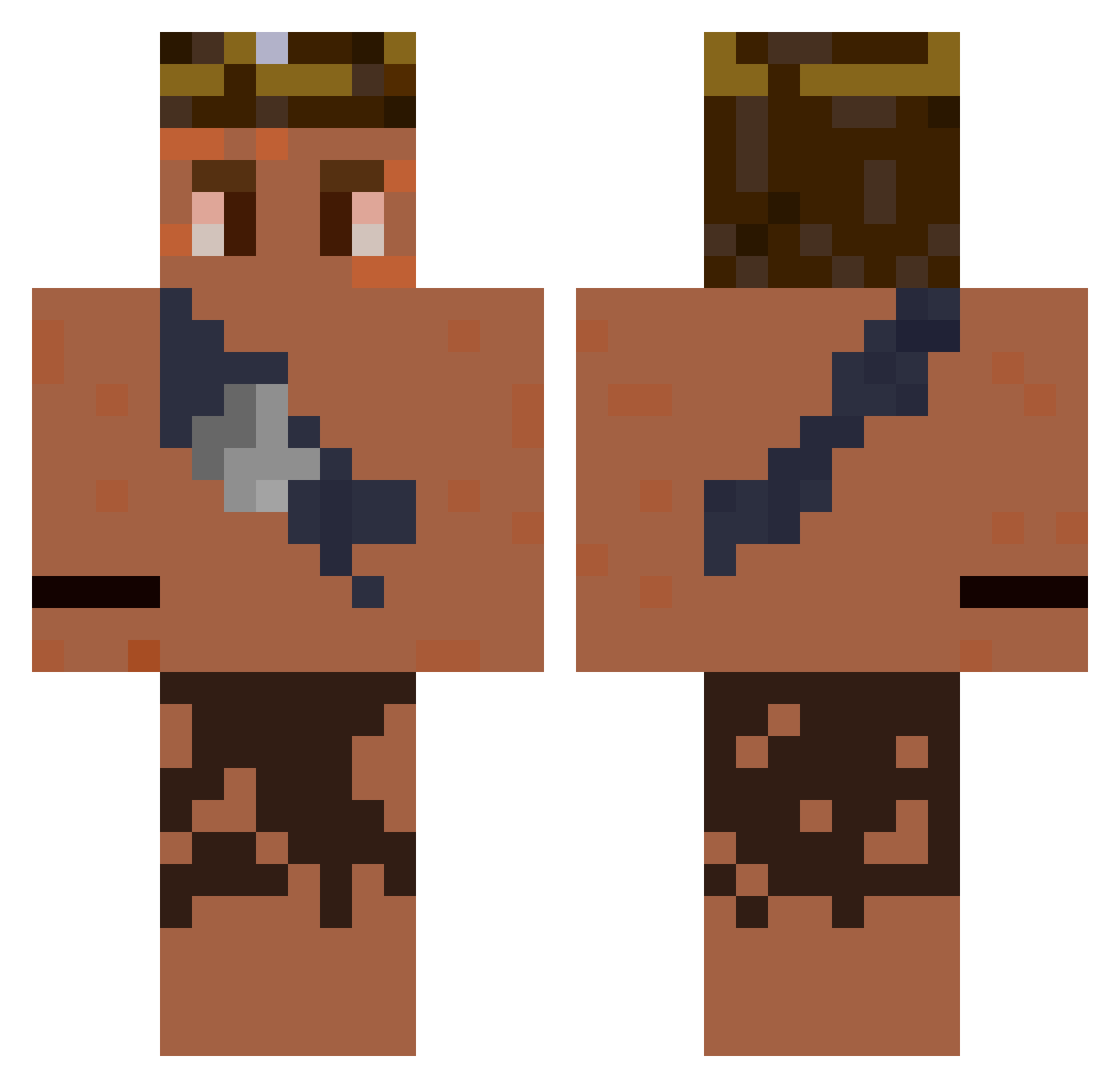BassTop_1gg Minecraft skin, front and back view