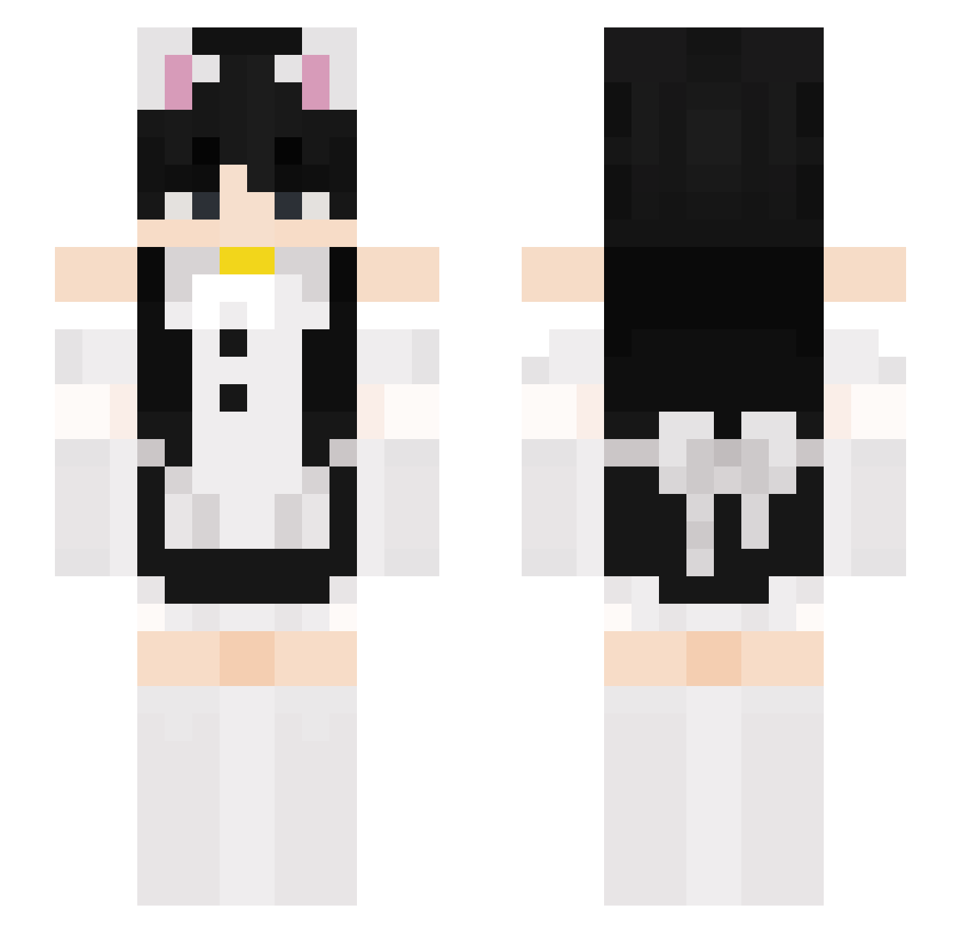Leobullle Minecraft skin, front and back view