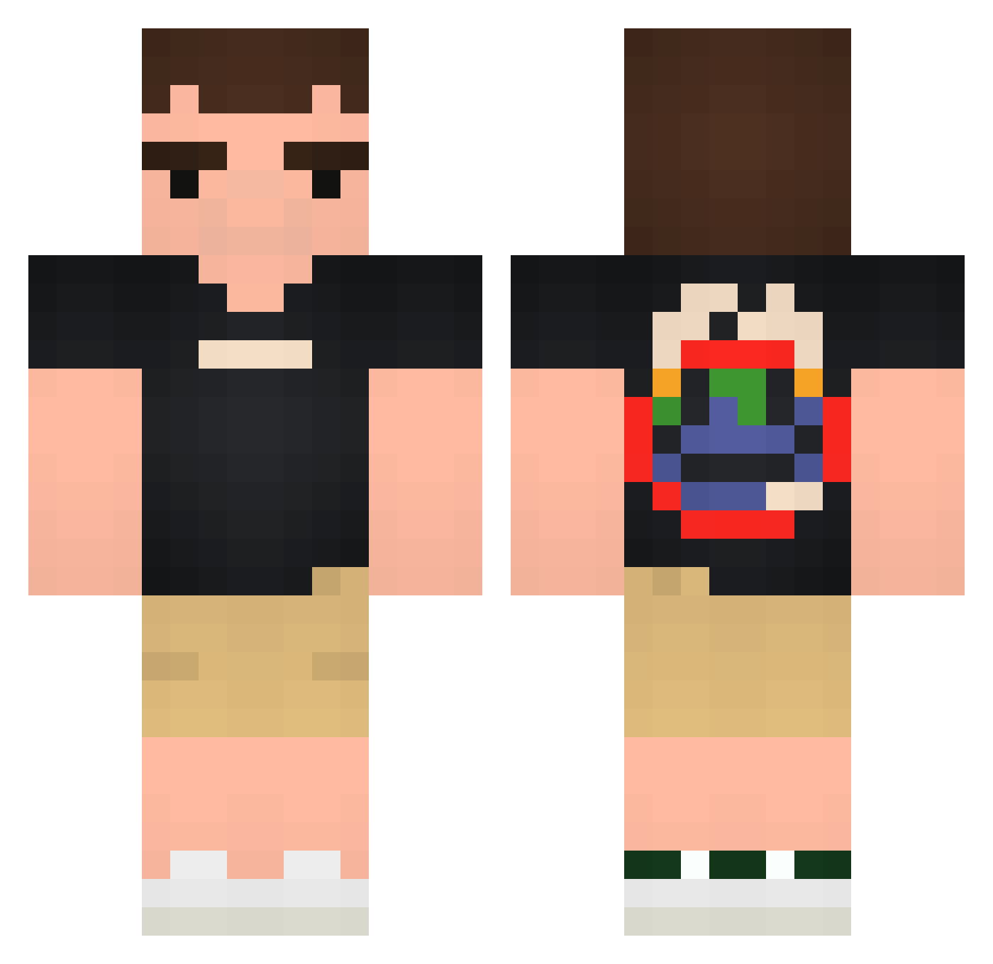 minecraftalman Minecraft skin, front and back view