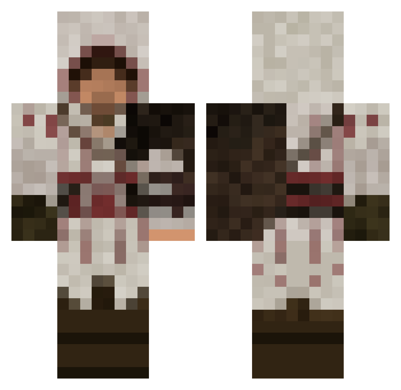 SABA_IS_COOL Minecraft skin, front and back view