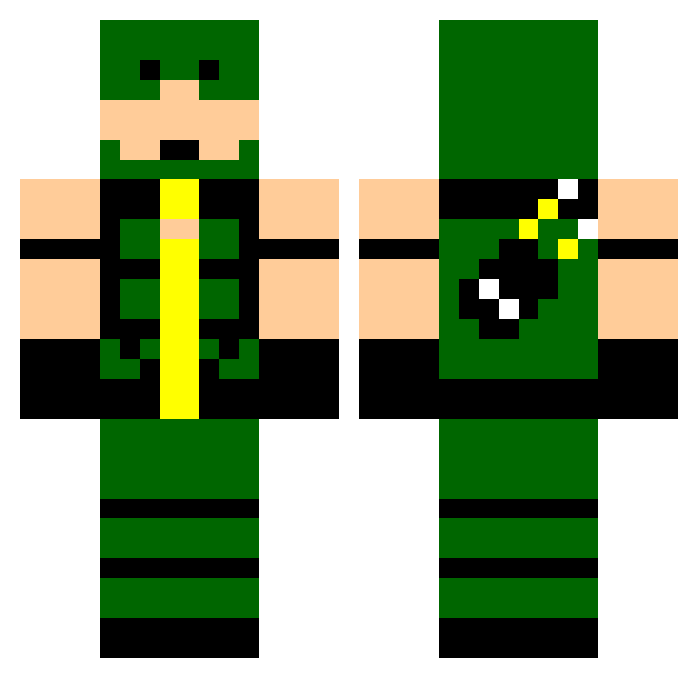 Lohar Minecraft skin, front and back view