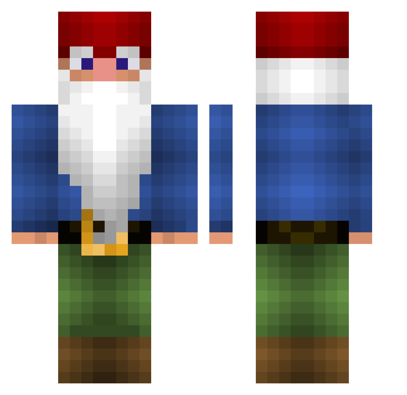 _Sloapaca Minecraft skin, front and back view