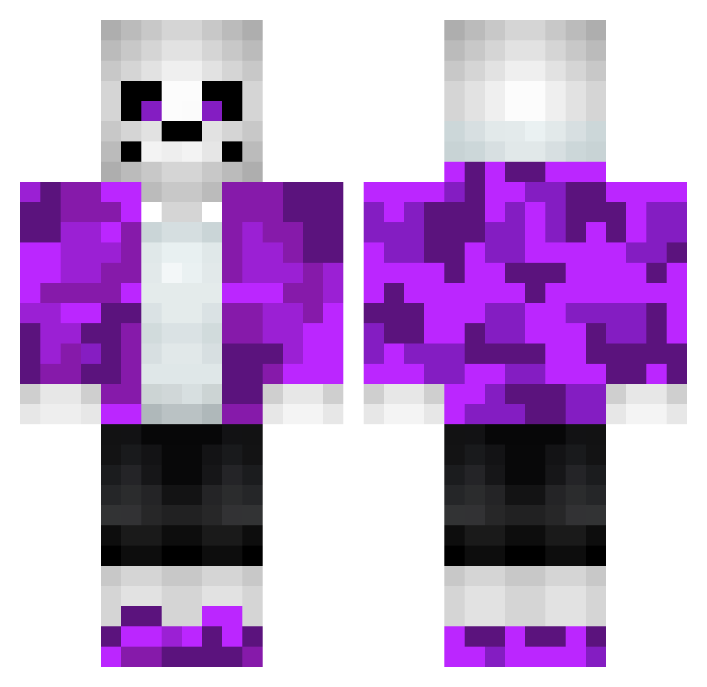 takis_gamer Minecraft skin, front and back view