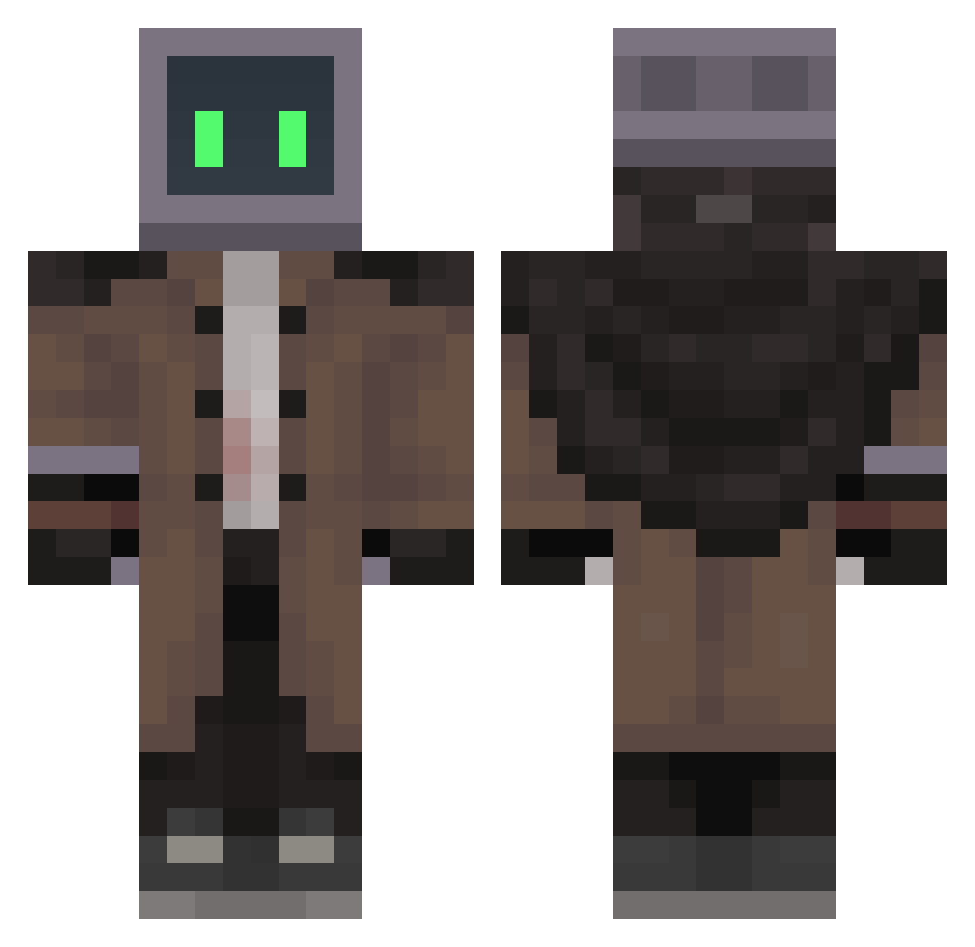 _Kokosor_ Minecraft skin, front and back view