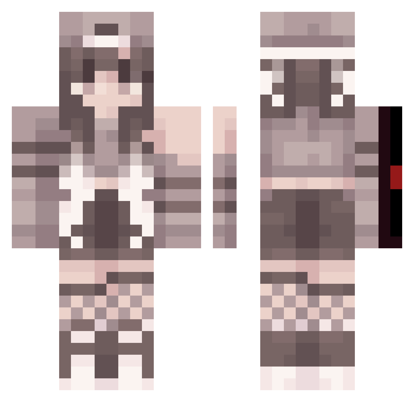 Hiperlucas776 Minecraft skin, front and back view