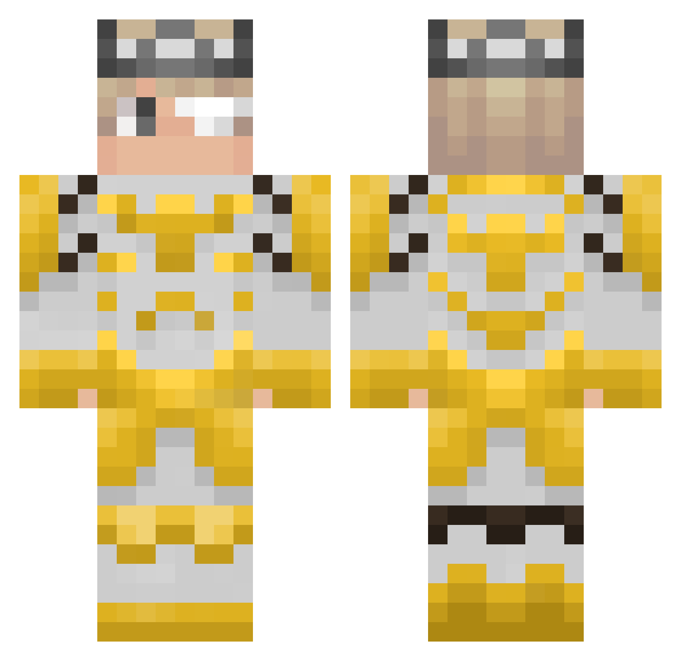 5Starz_five Minecraft skin, front and back view