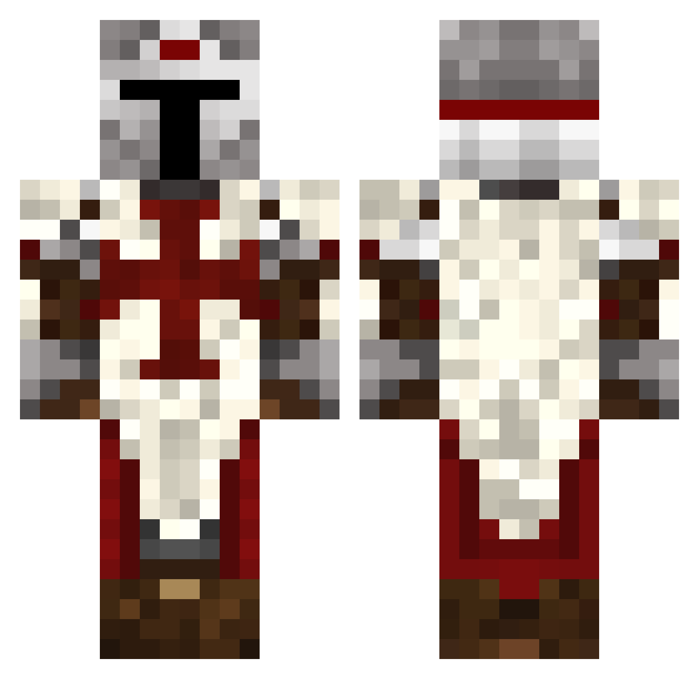 The_fish12 Minecraft skin, front and back view
