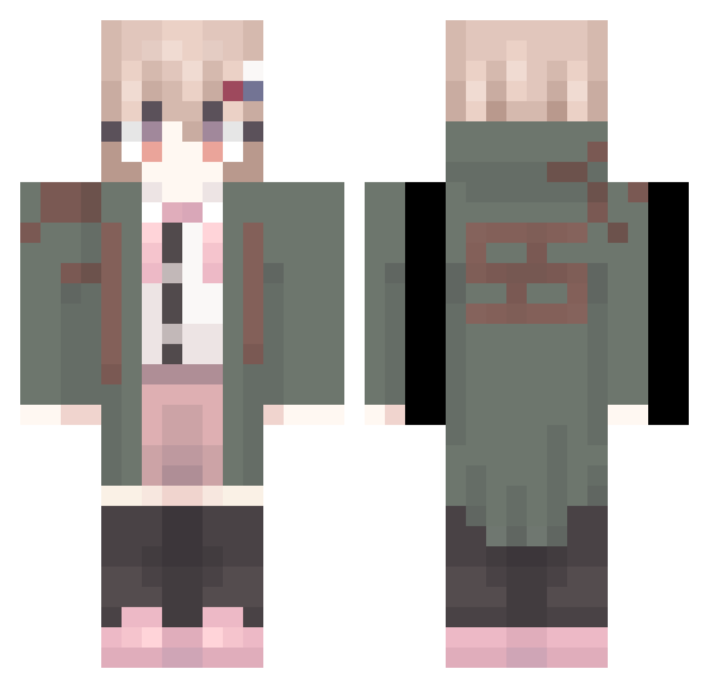KeDuh_ Minecraft skin, front and back view