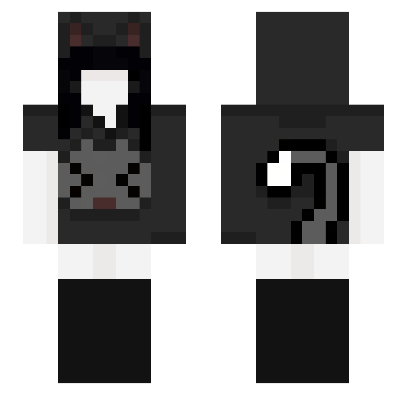 prwmeanto Minecraft skin, front and back view