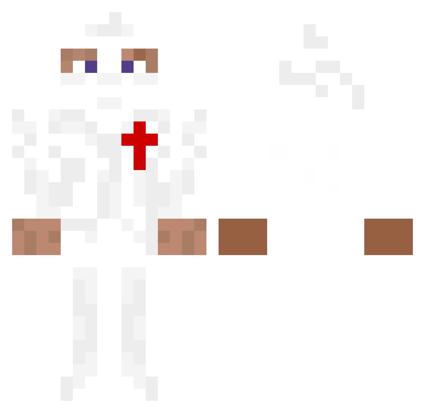 Crexx Minecraft skin, front and back view