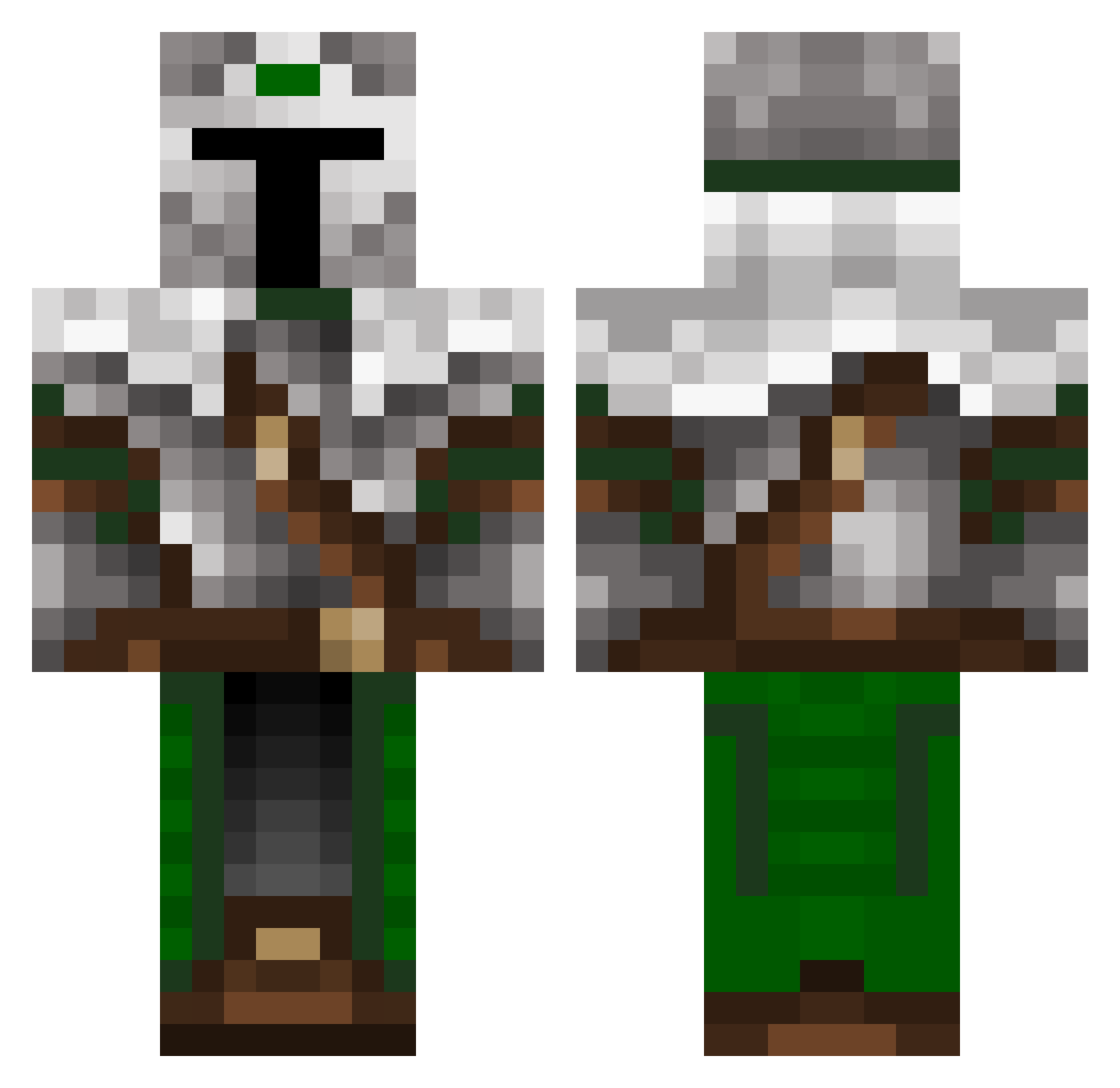 Sir_Wugg Minecraft skin, front and back view
