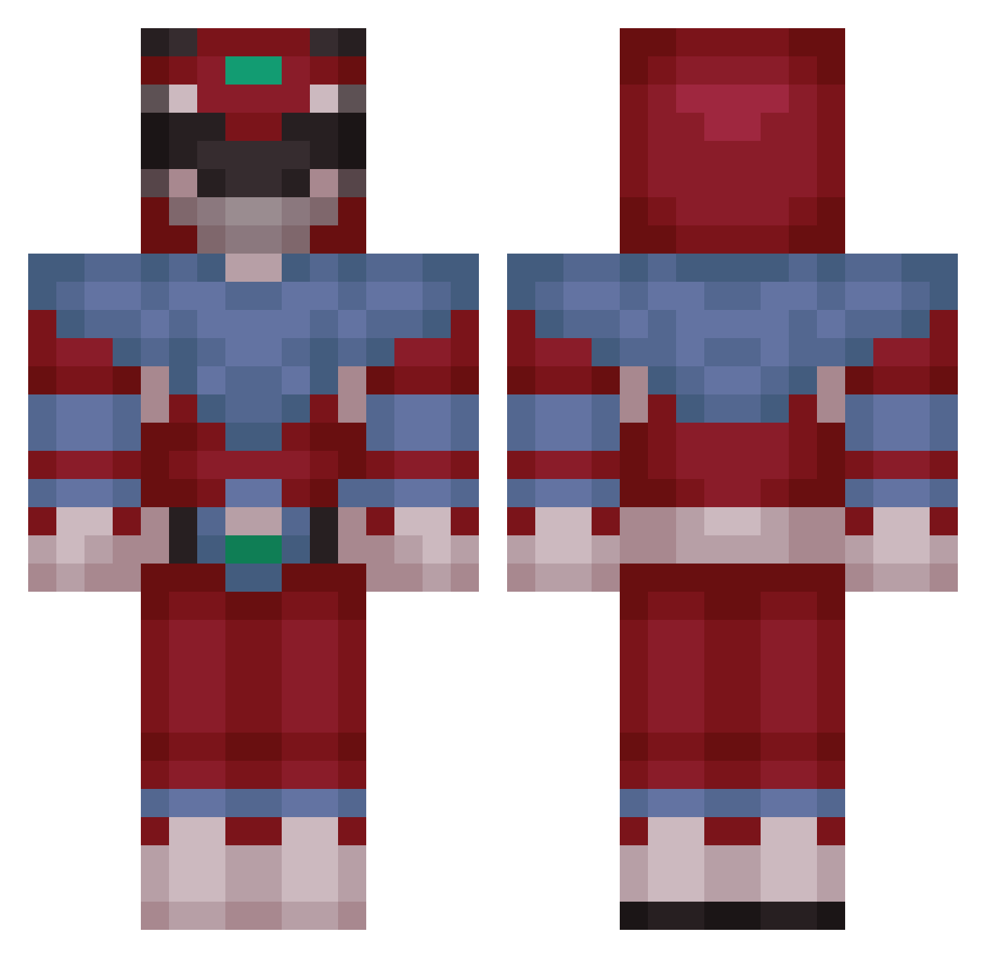 tartouille35 Minecraft skin, front and back view