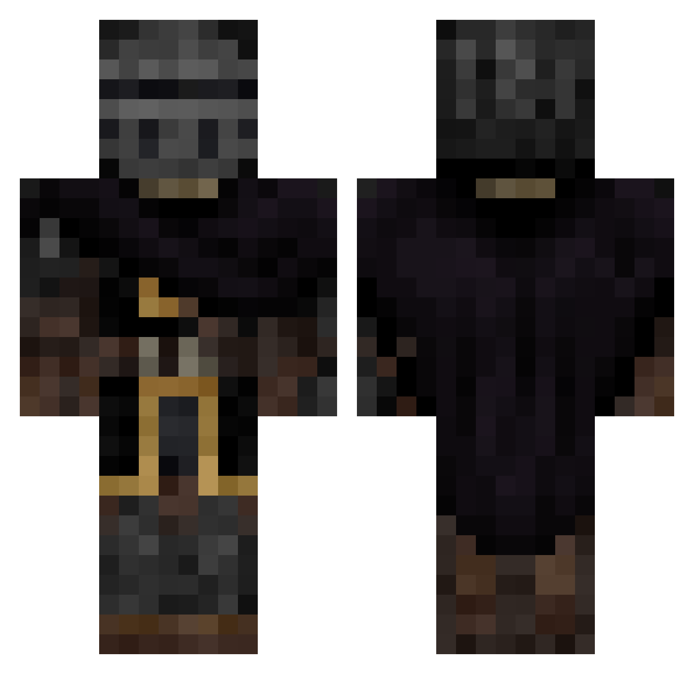 Drko_ Minecraft skin, front and back view