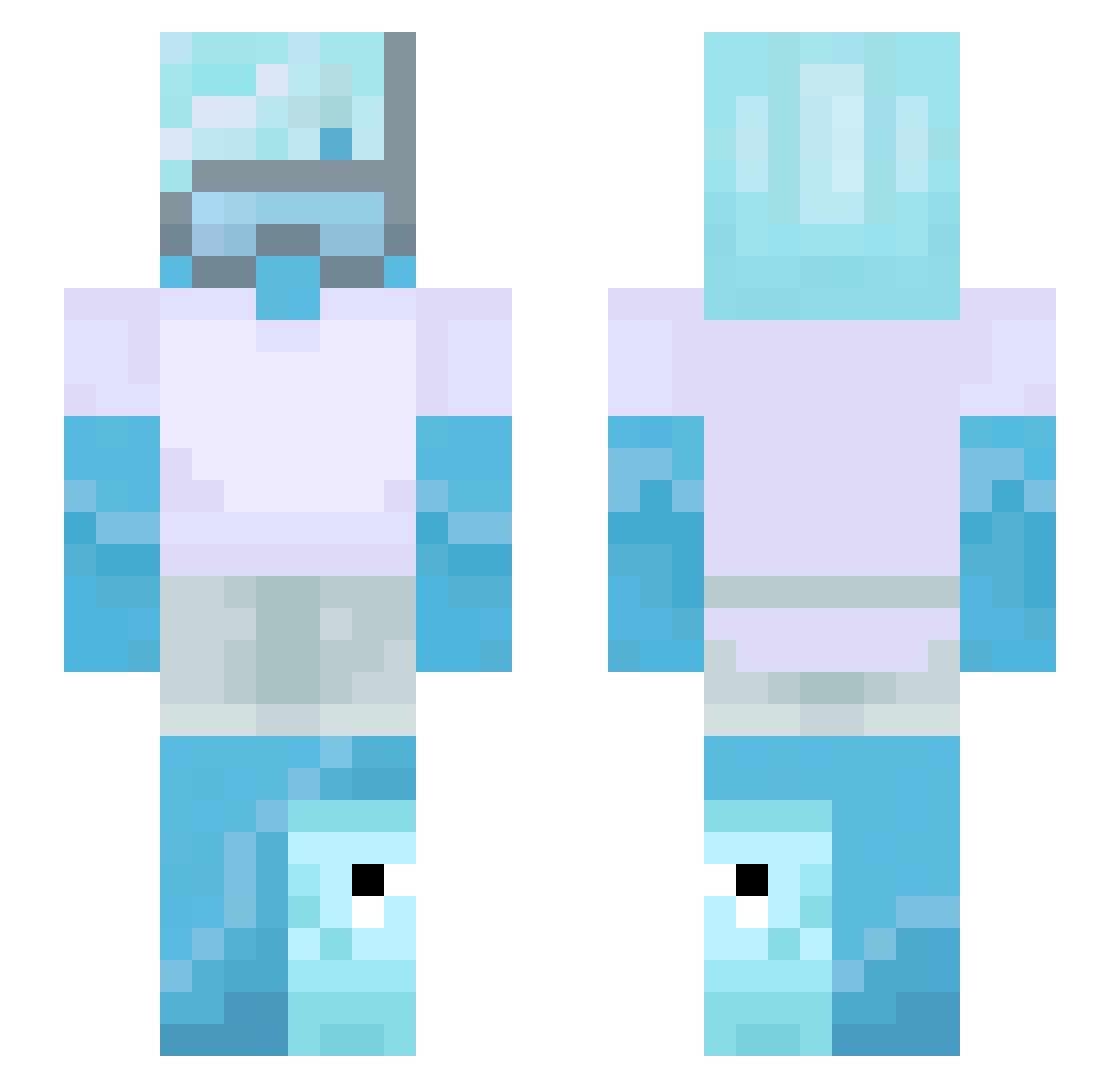 zmh_msmc_tie Minecraft skin, front and back view
