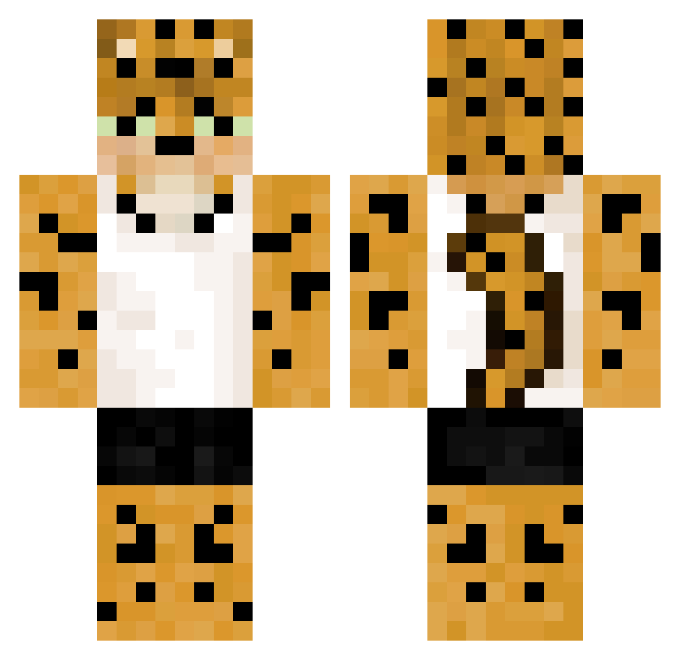 g_bs Minecraft skin, front and back view