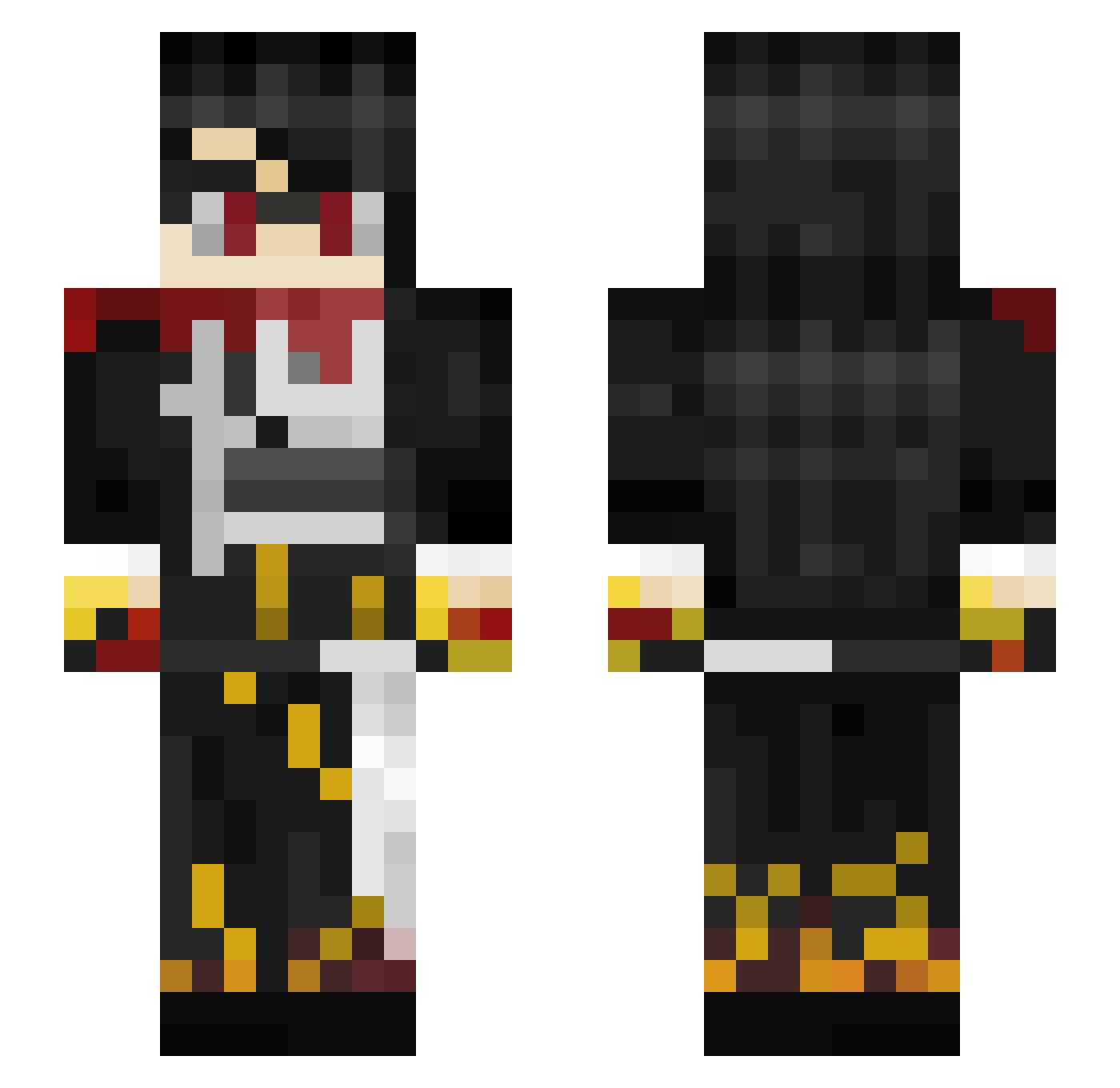 shengjiang69 Minecraft skin, front and back view