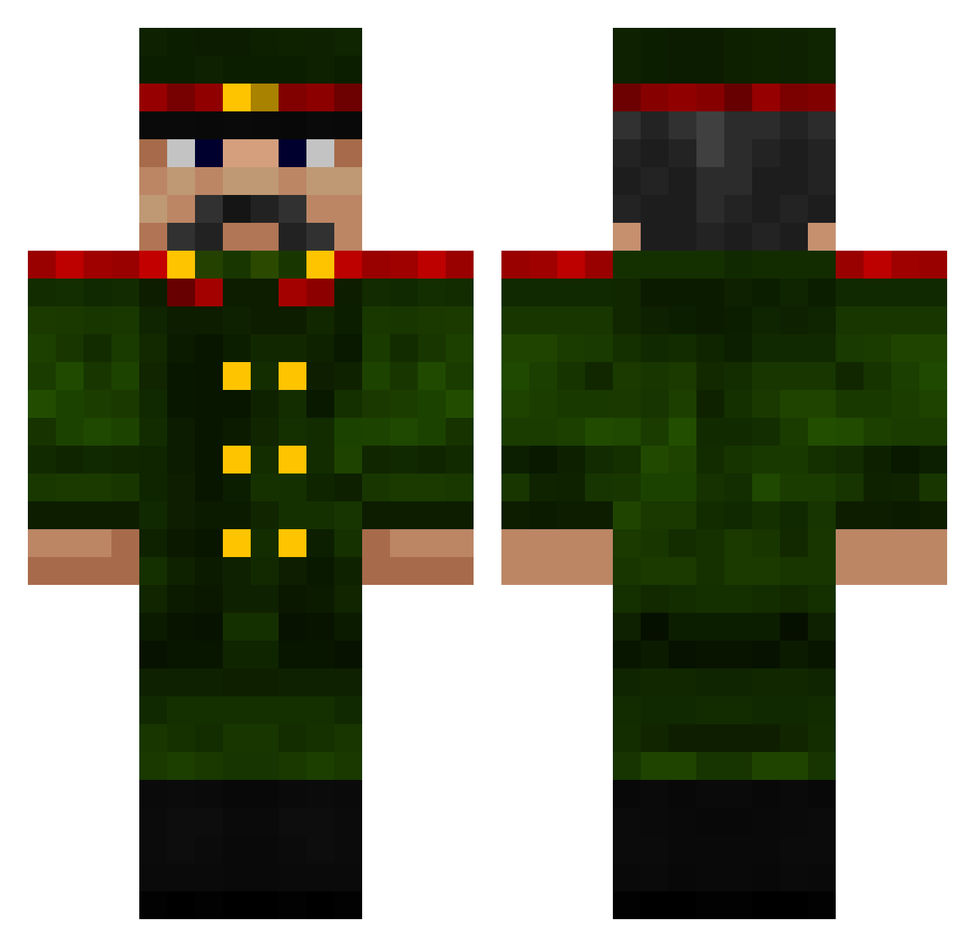 kaykeungz Minecraft skin, front and back view