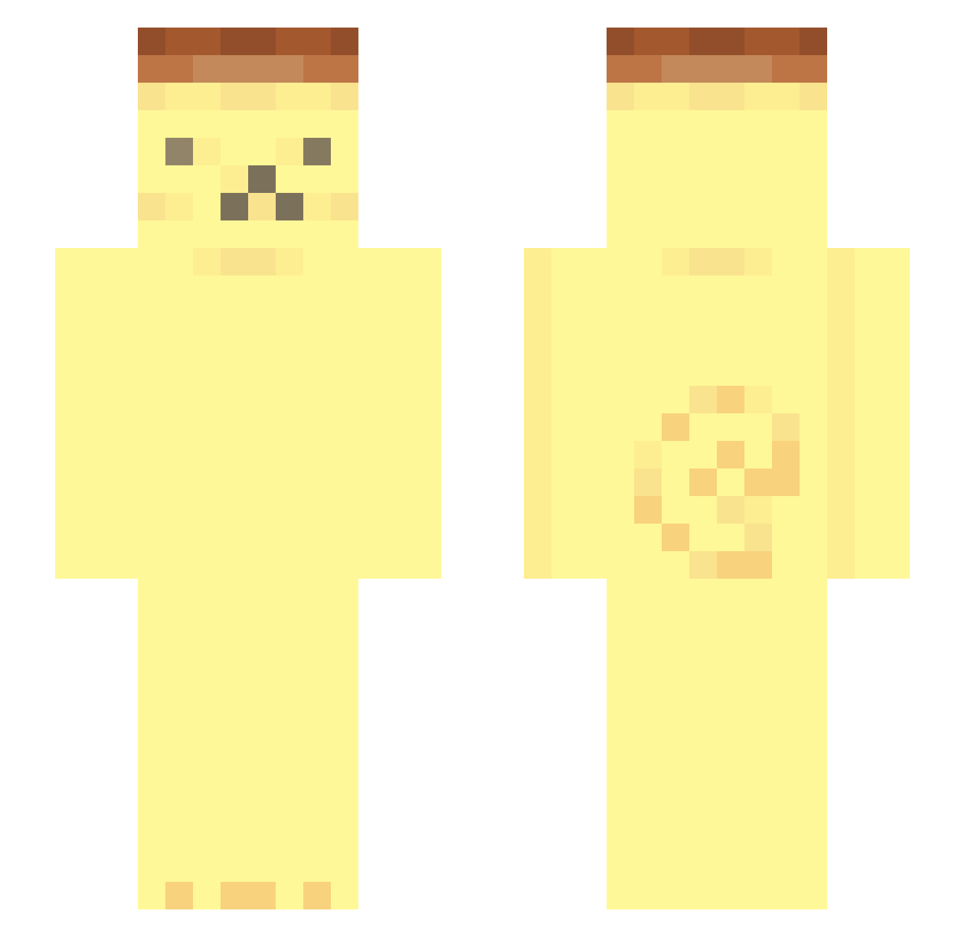 marmot50 Minecraft skin, front and back view