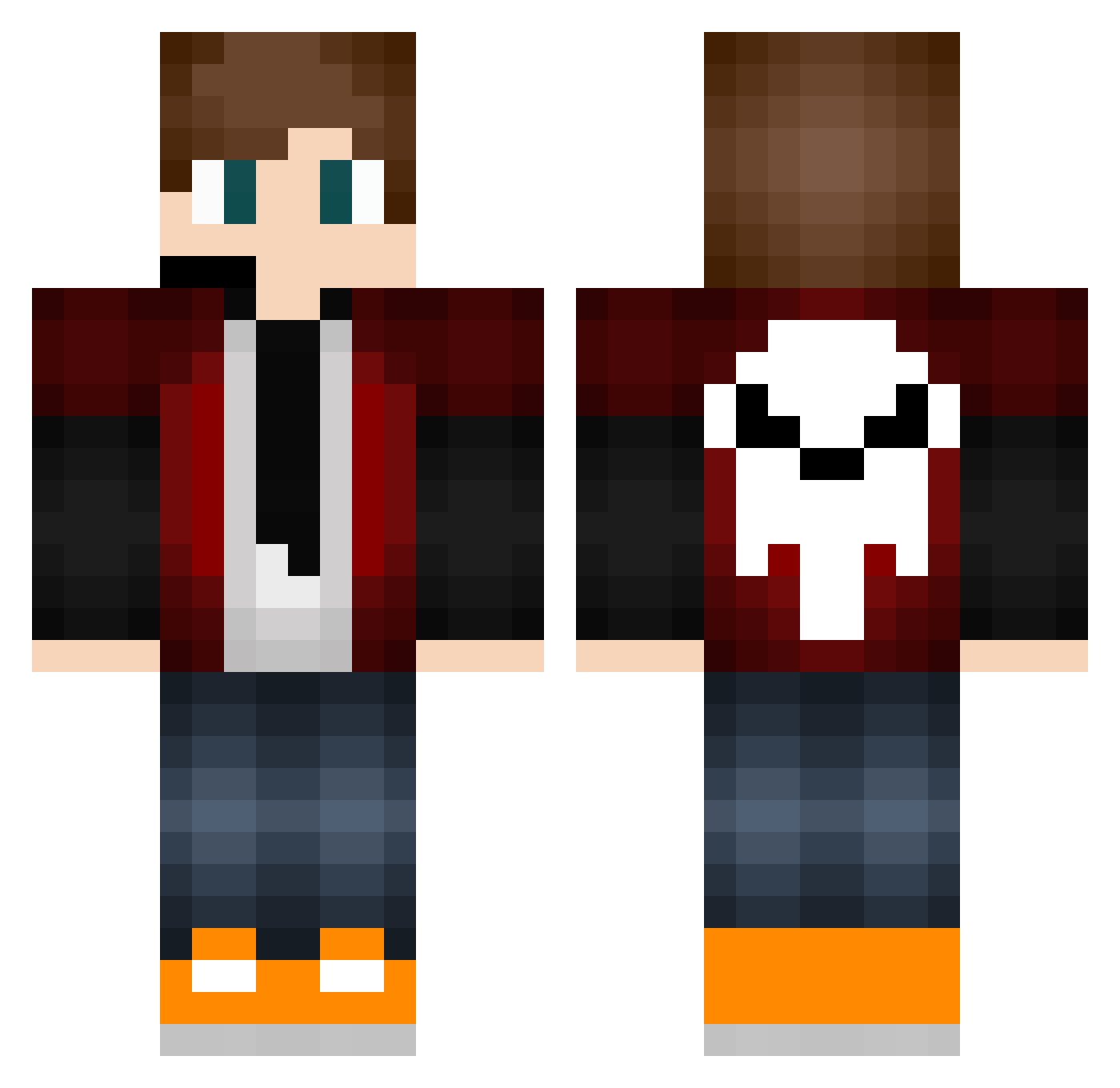 LaYh1_ Minecraft skin, front and back view
