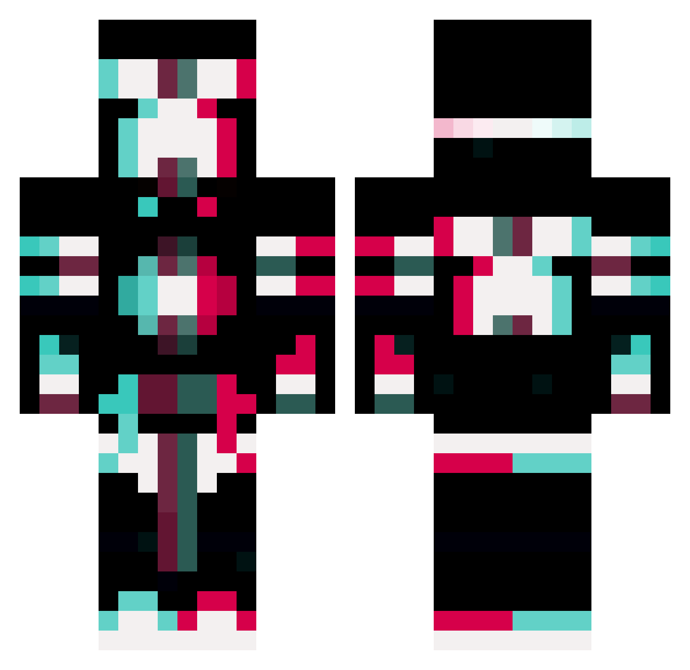 GBC_xkl Minecraft skin, front and back view