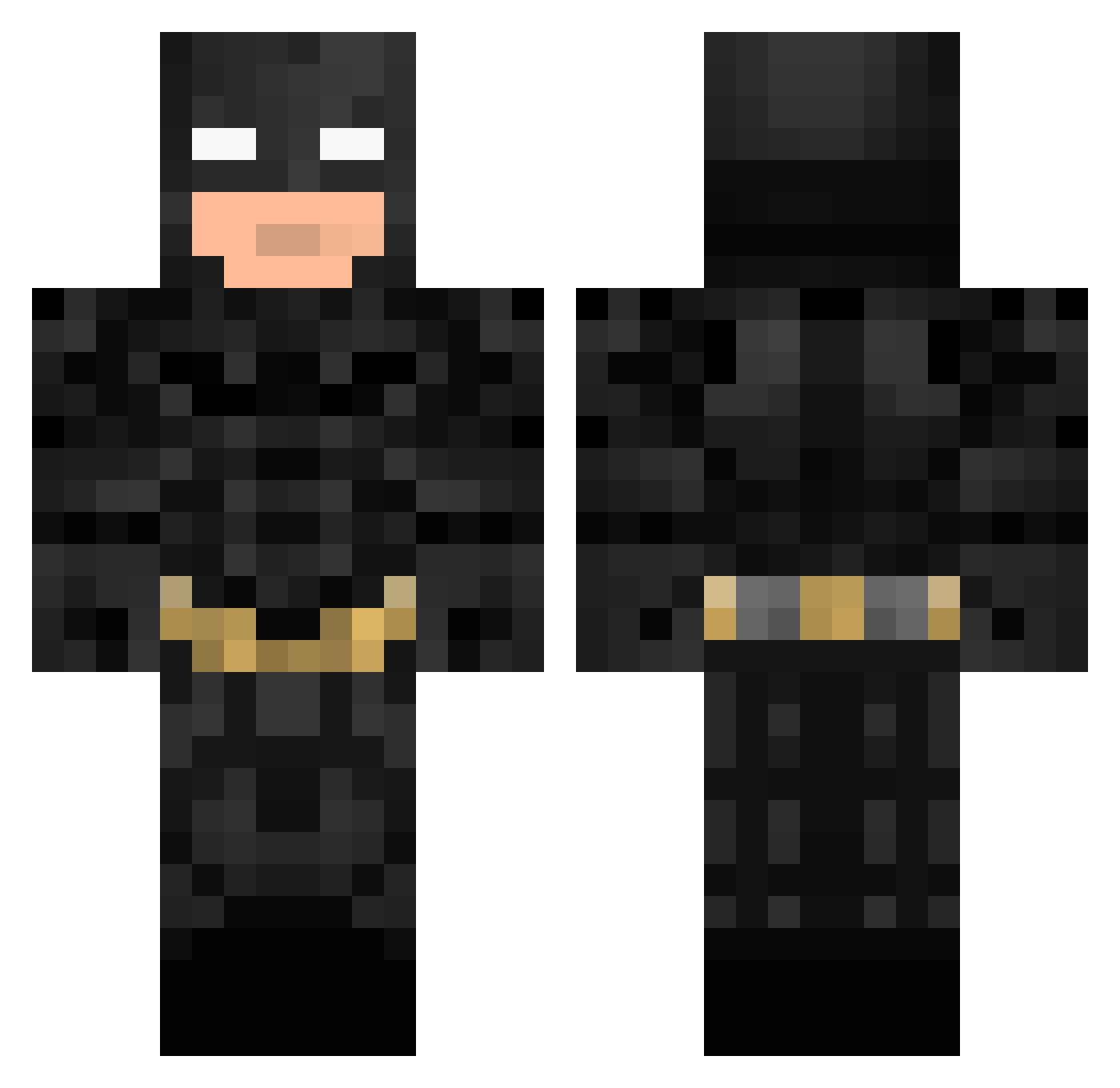 sebsharrocks Minecraft skin, front and back view