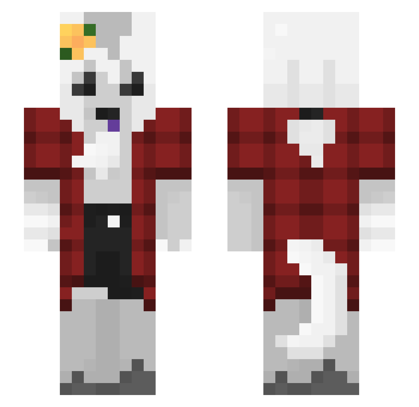 StalTheGhost Minecraft skin, front and back view