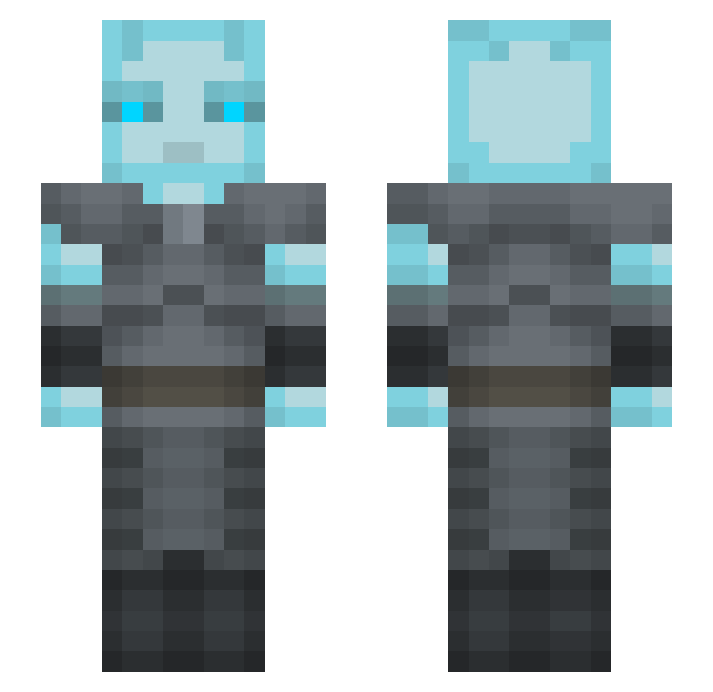 schmitty9878 Minecraft skin, front and back view