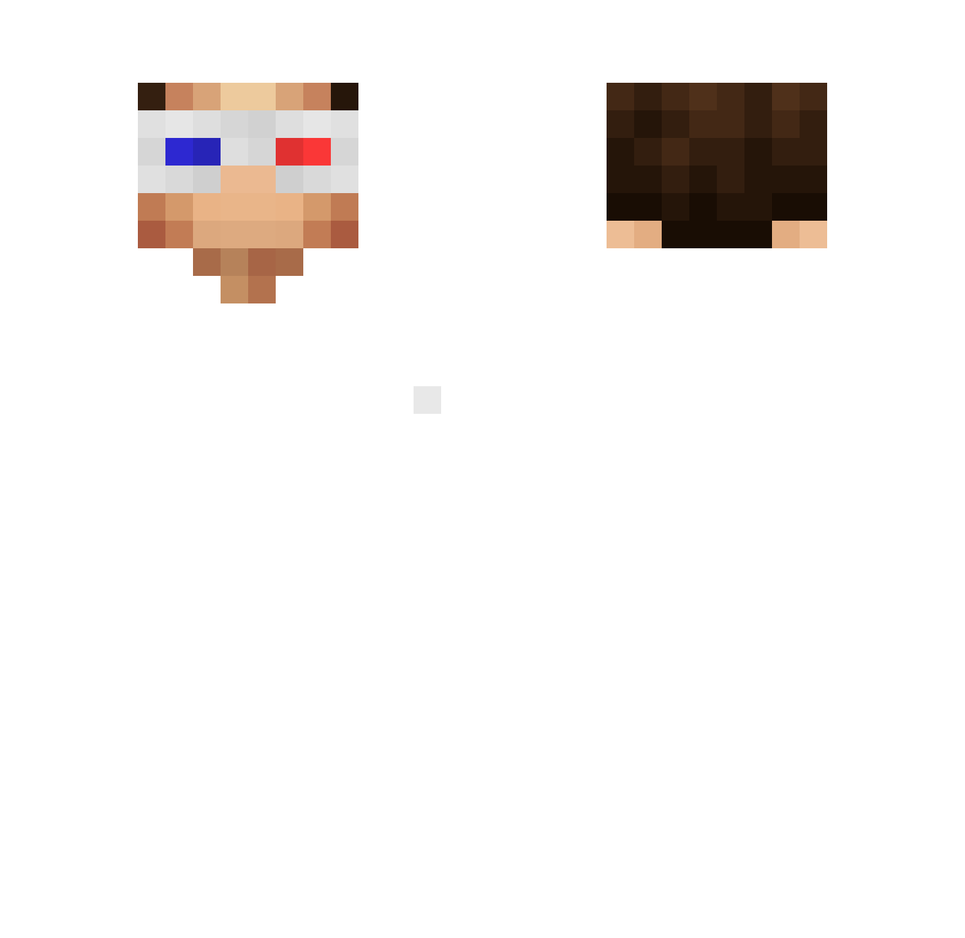 EmreTimsah Minecraft skin, front and back view