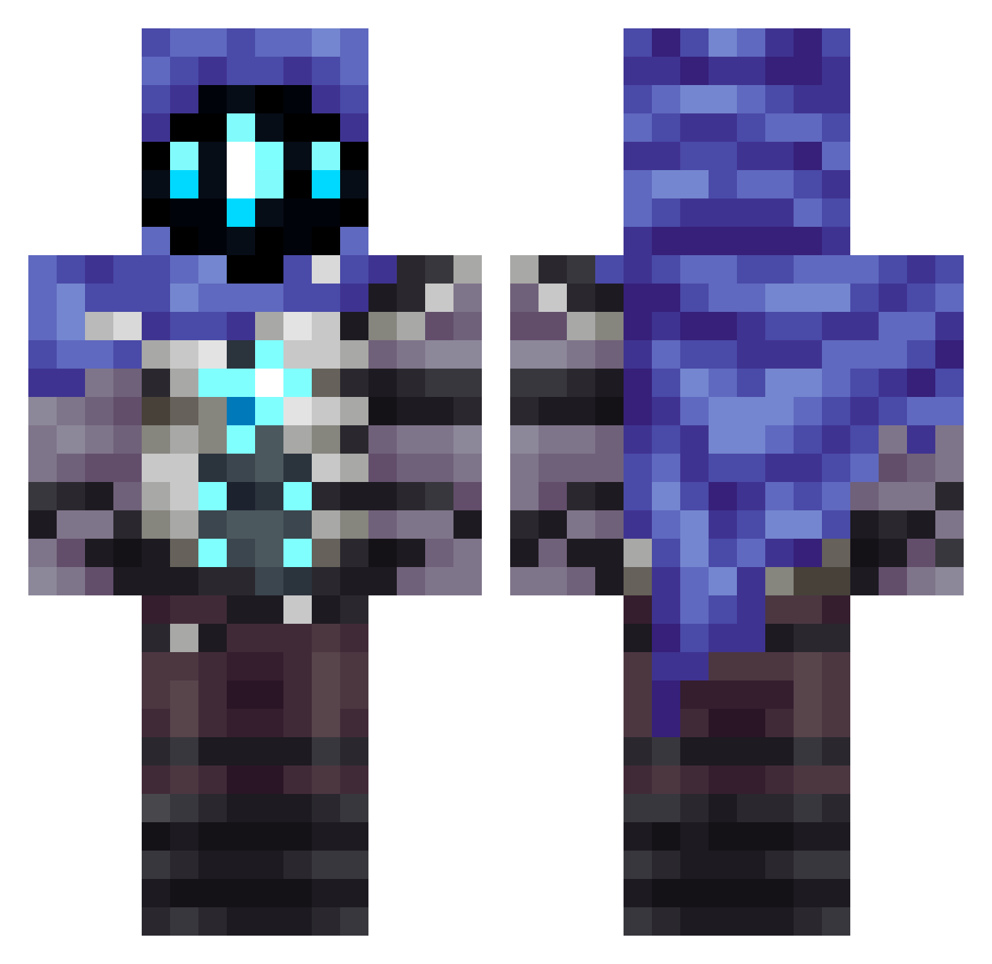 lil_leesterr Minecraft skin, front and back view