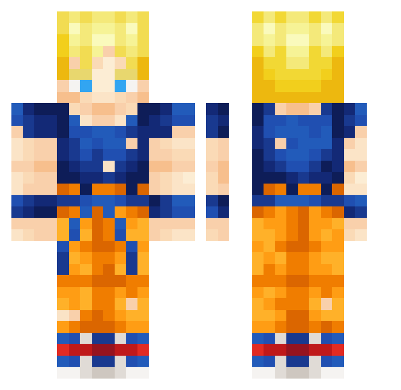 SmokoBlitzYT Minecraft skin, front and back view