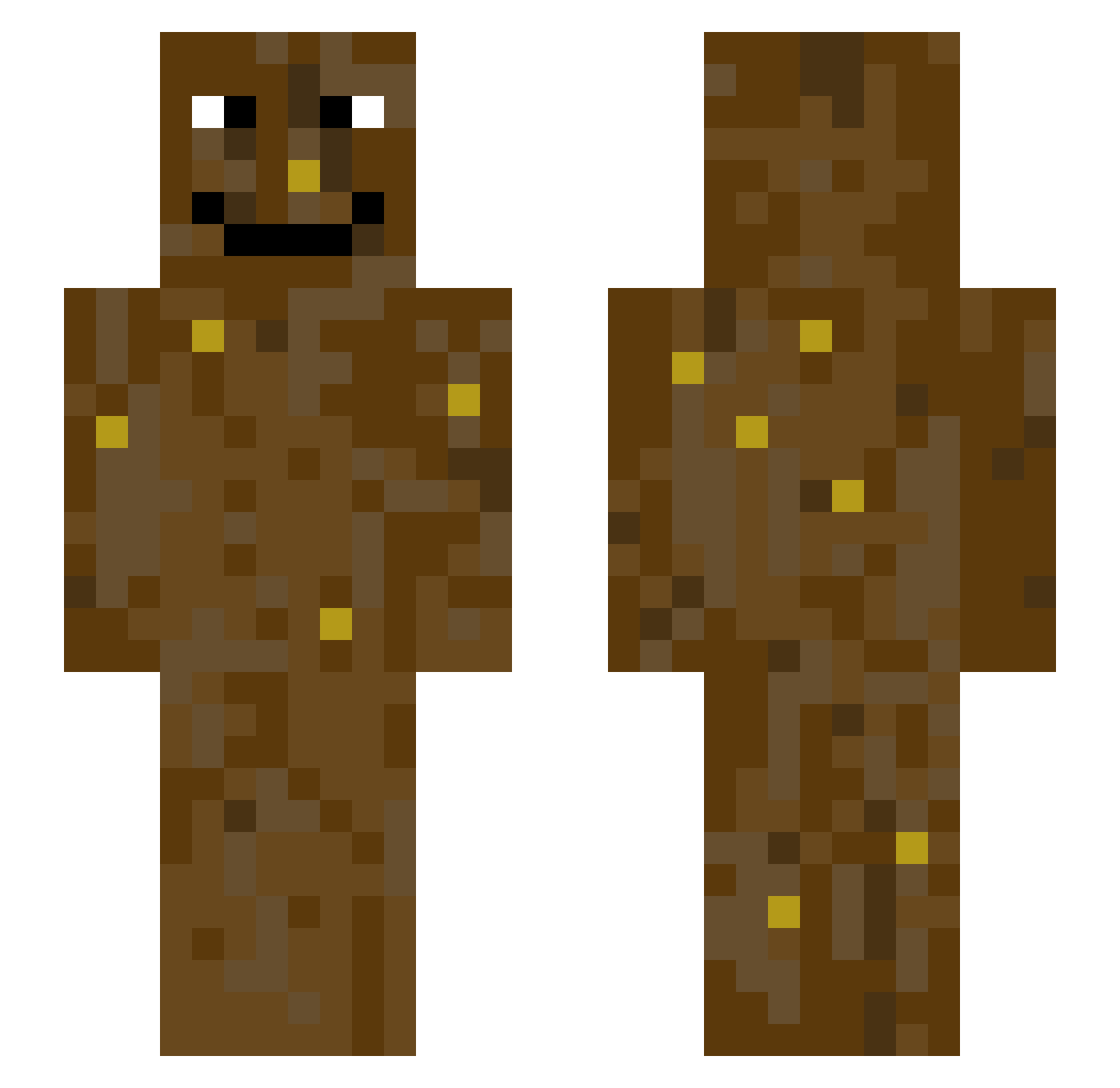 roguexl Minecraft skin, front and back view
