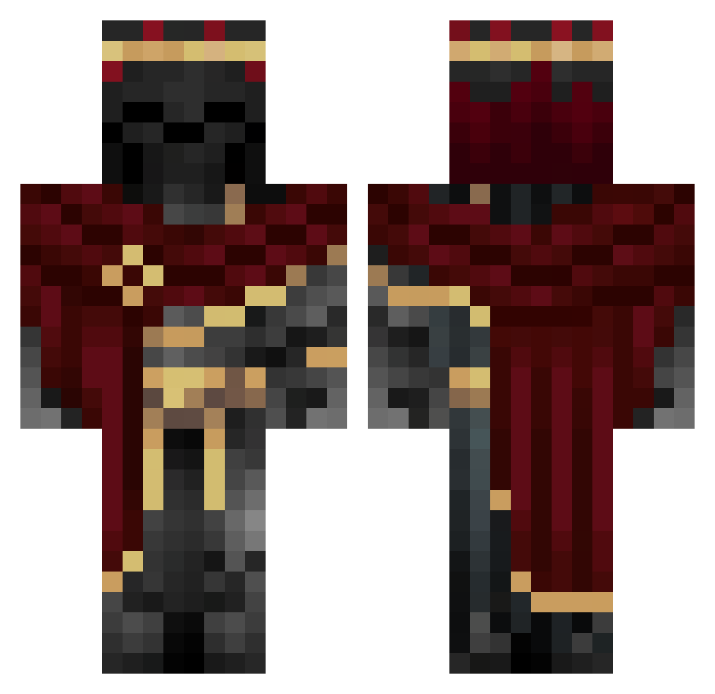 The_Imortal_One Minecraft skin, front and back view