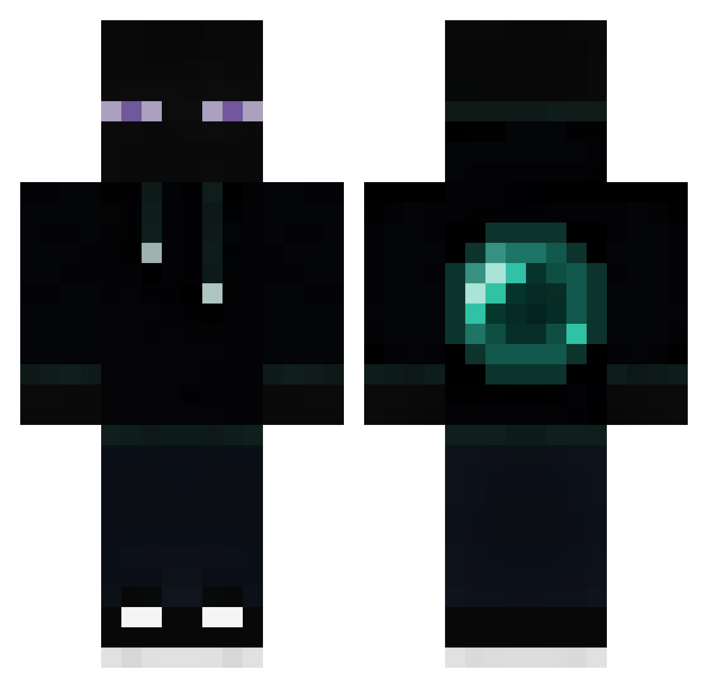 500mph Minecraft skin, front and back view