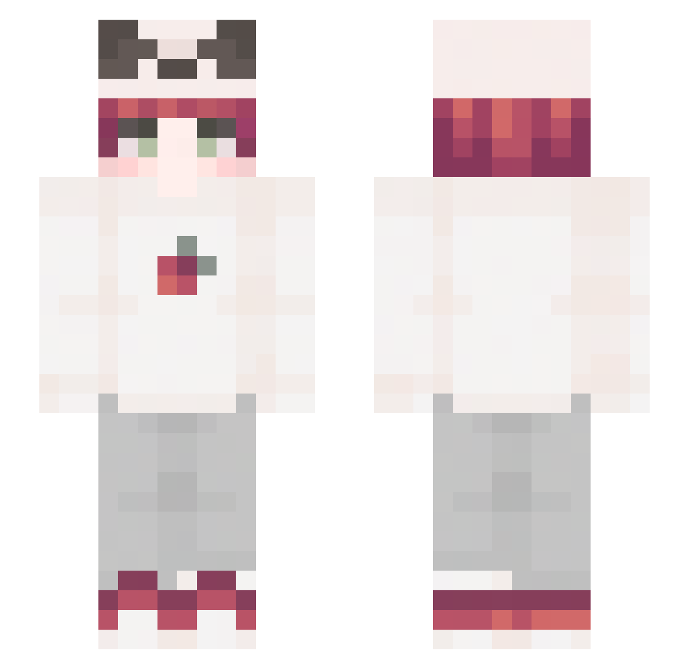 driuud Minecraft skin, front and back view