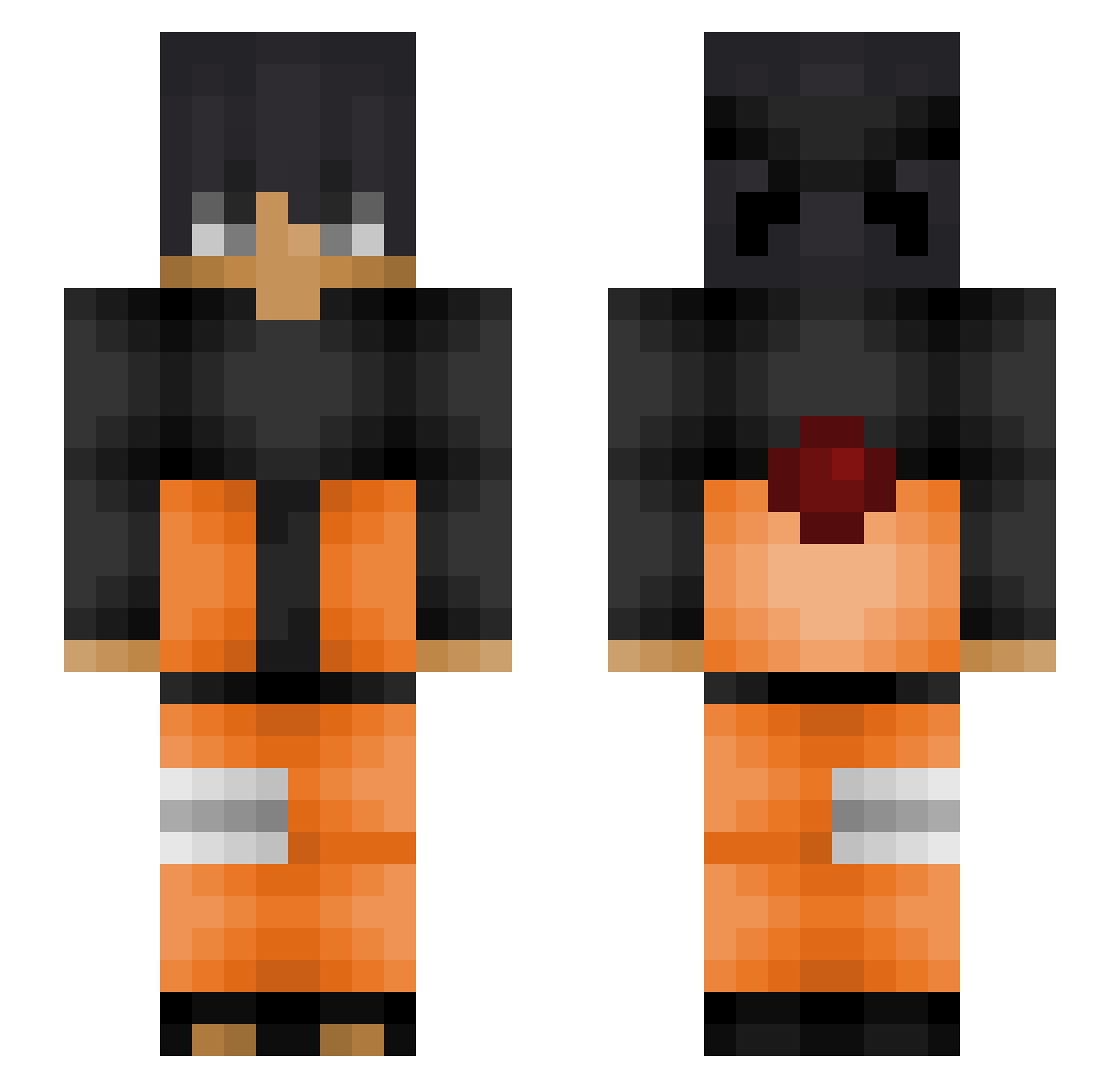 thiag0 Minecraft skin, front and back view