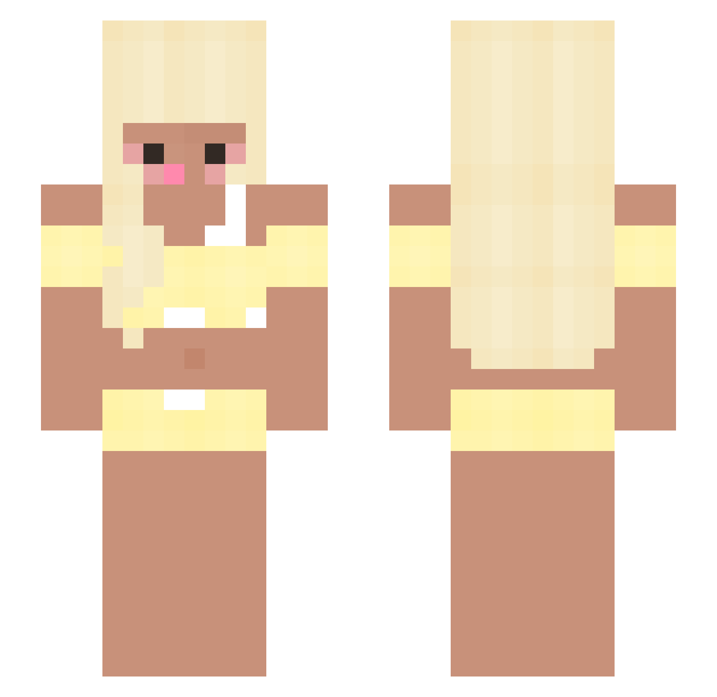 1Dunga1 Minecraft skin, front and back view