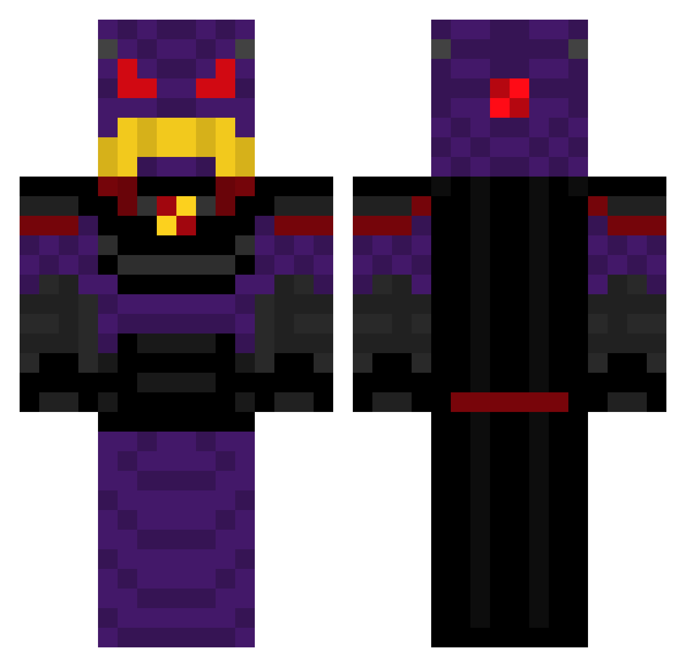 LILMAMMAMIA Minecraft skin, front and back view