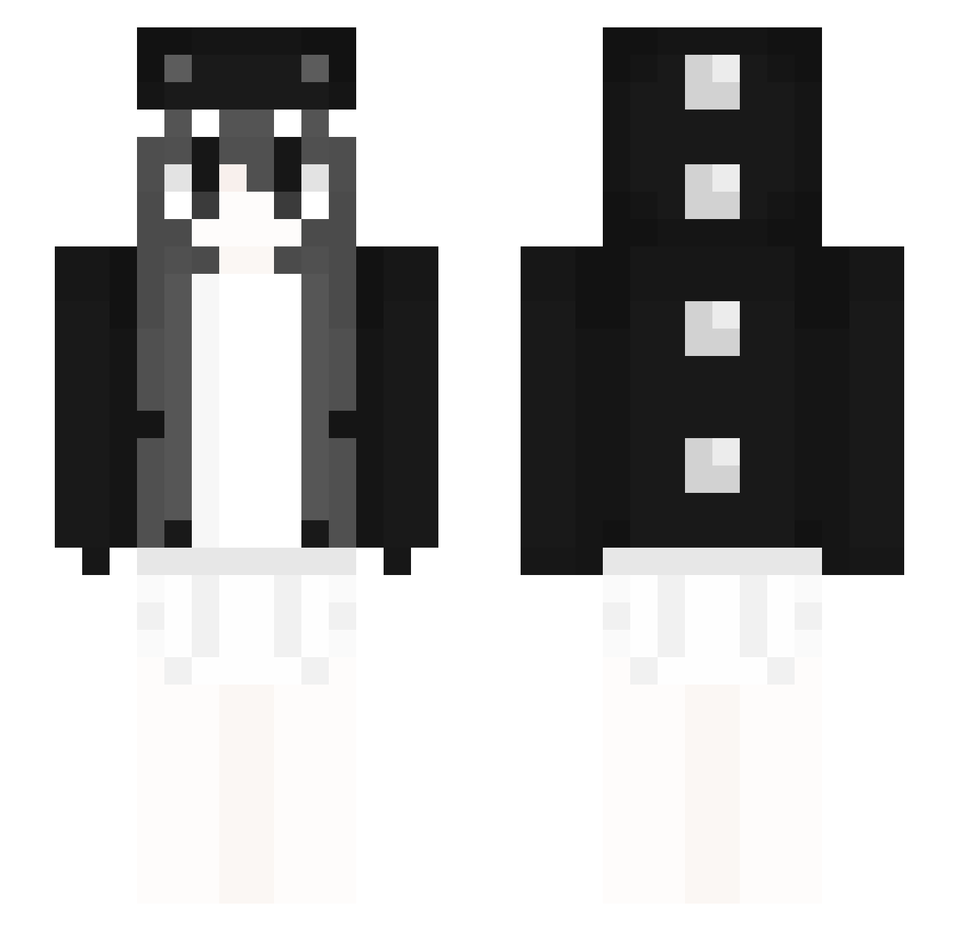 stowu Minecraft skin, front and back view
