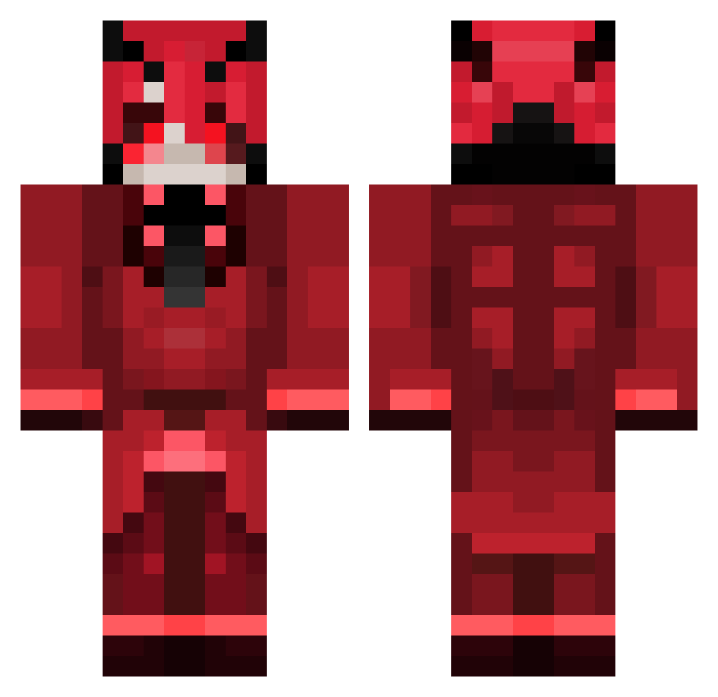 ffmaniac1980 Minecraft skin, front and back view