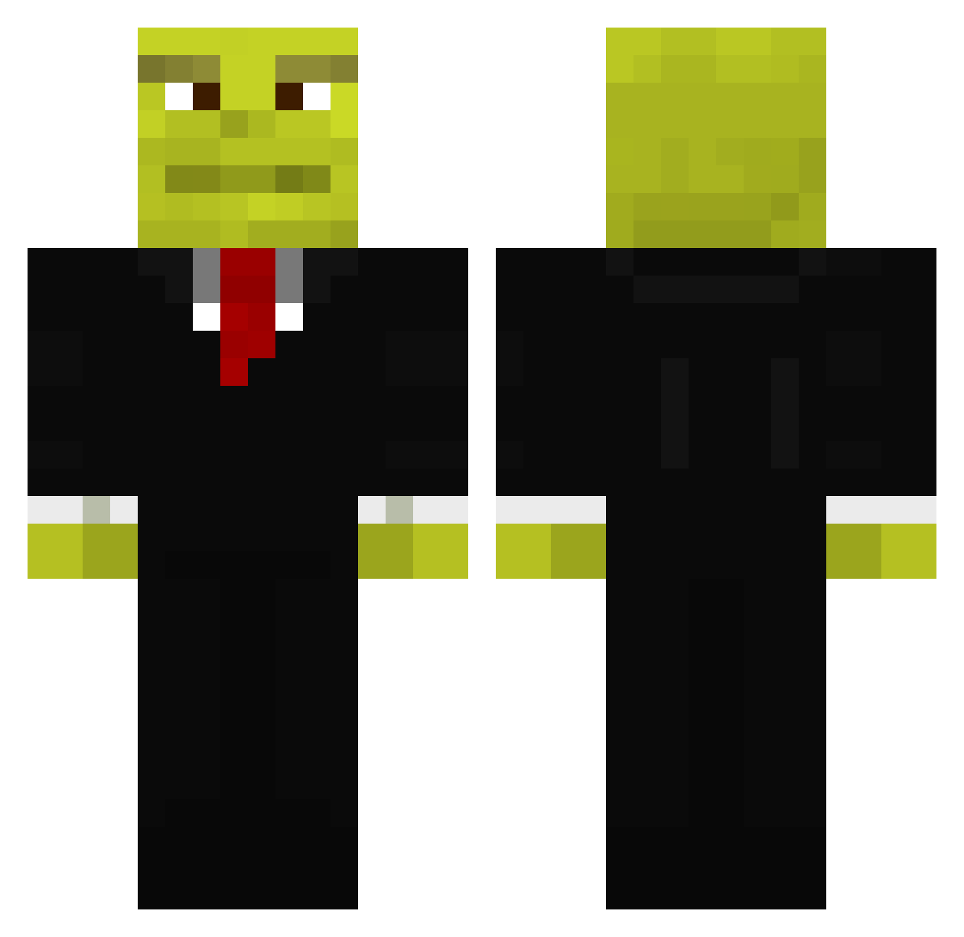 Papitafrita0032 Minecraft skin, front and back view