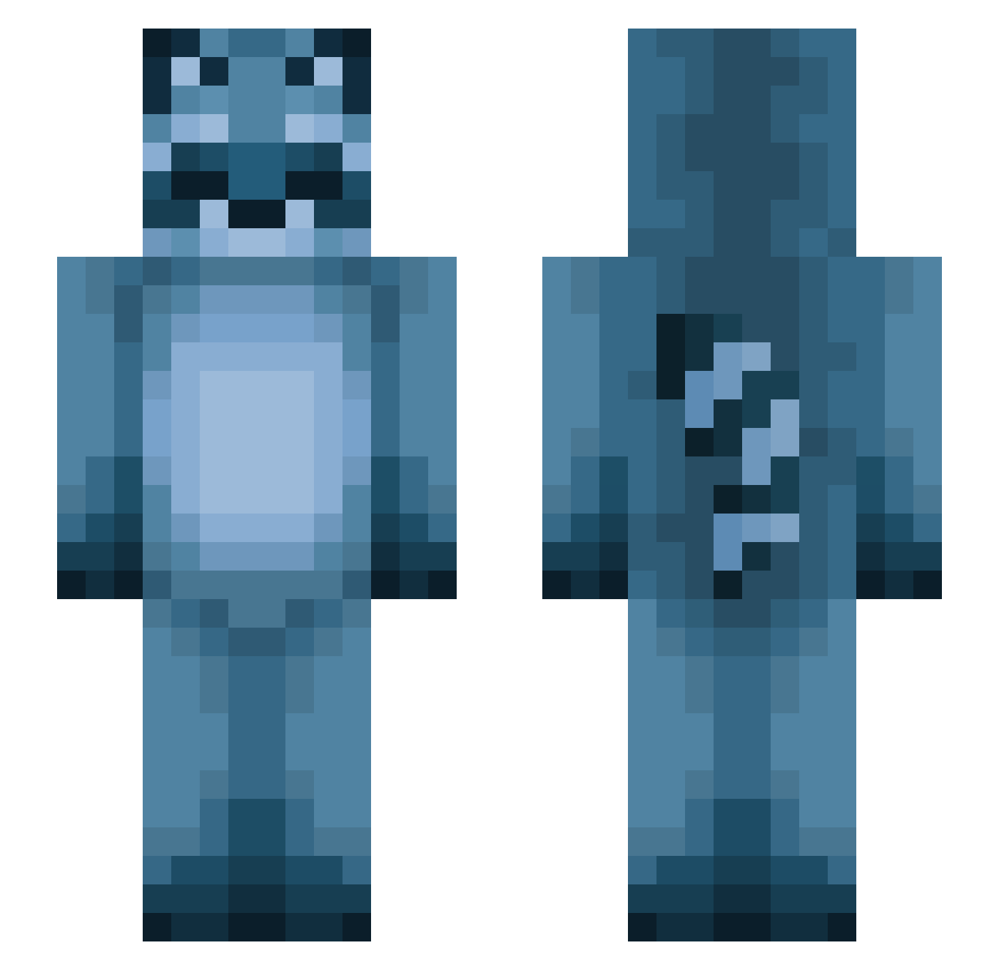 Sucellus_ Minecraft skin, front and back view
