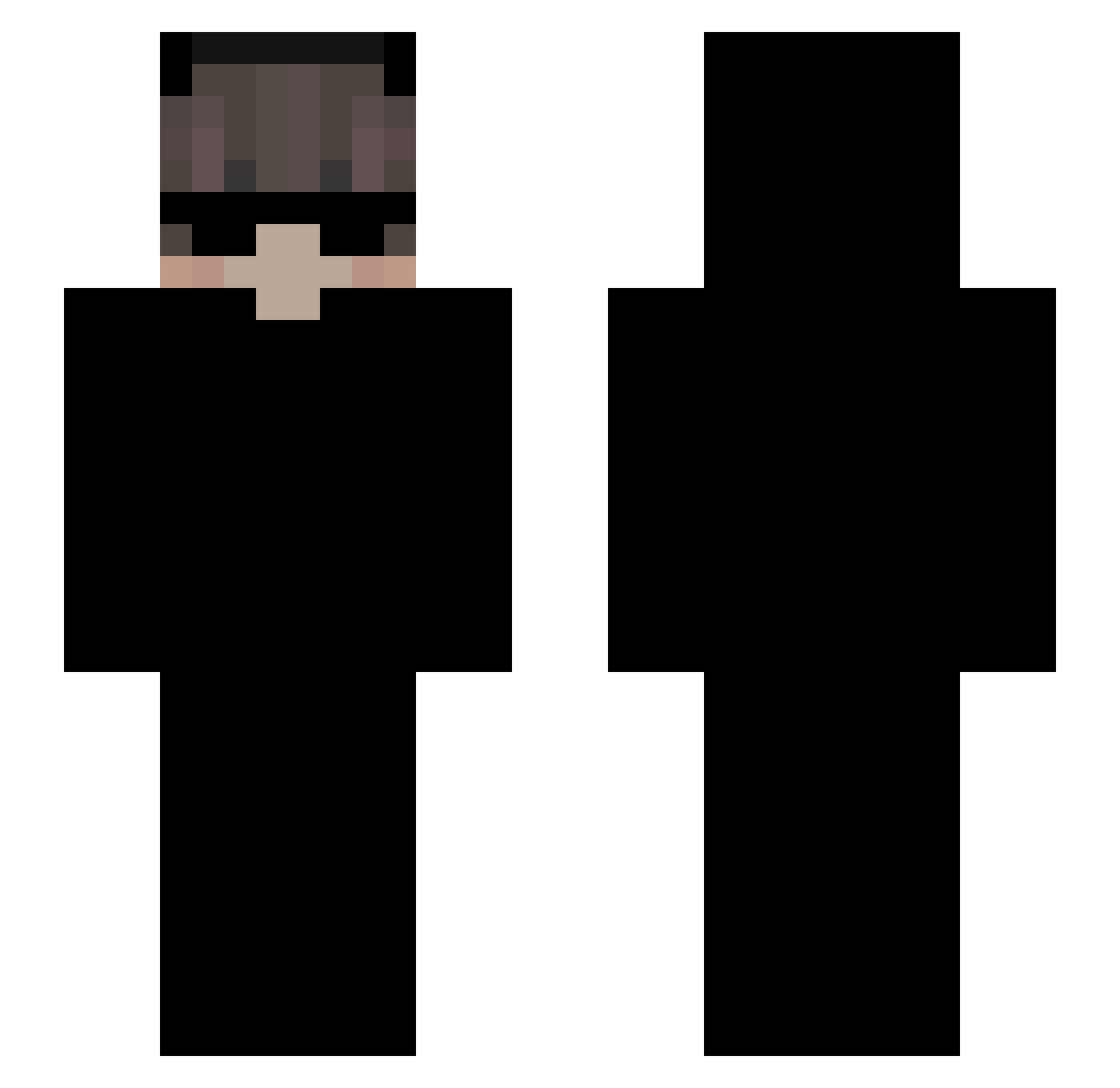 Targest_ Minecraft skin, front and back view